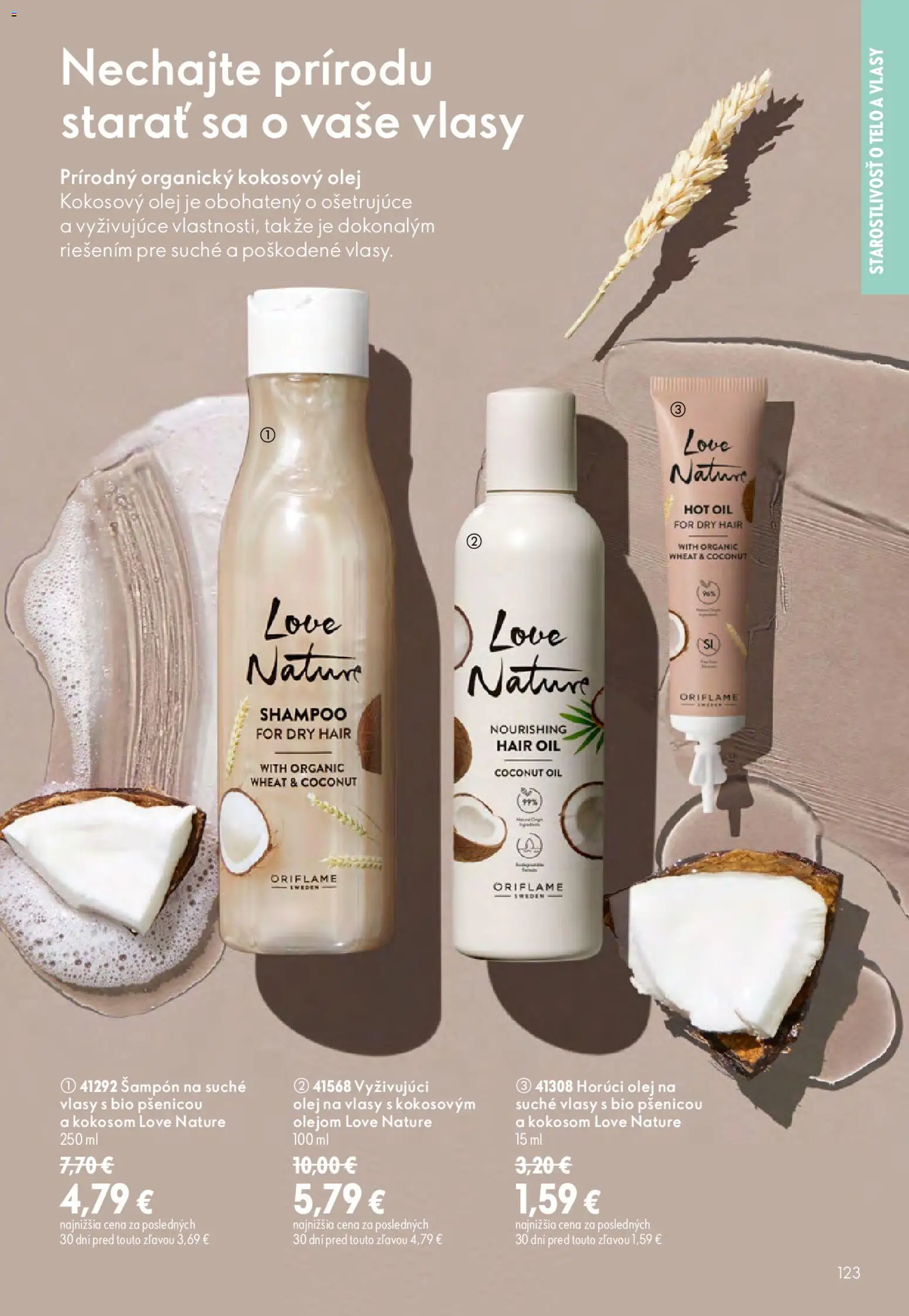 Nové Oriflame akcie – leták je platný od 19.08.2026 | Strana: 123 | Produkty: Kokosový olej, Olej, Šampón, Olej na vlasy