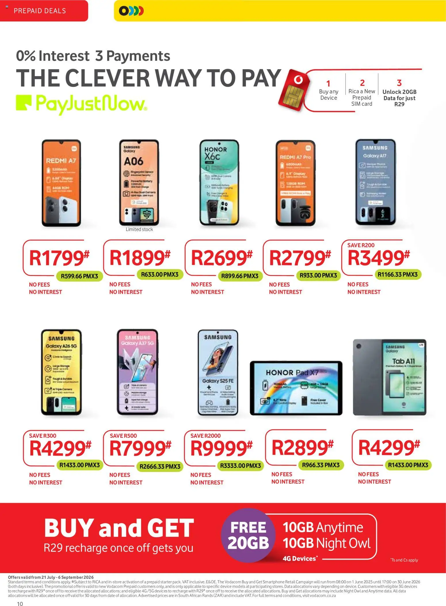 New Makro catalogue – valid from 21/07/2026 | Page: 10 | Products: Data, Sim, Smartphone, Stock