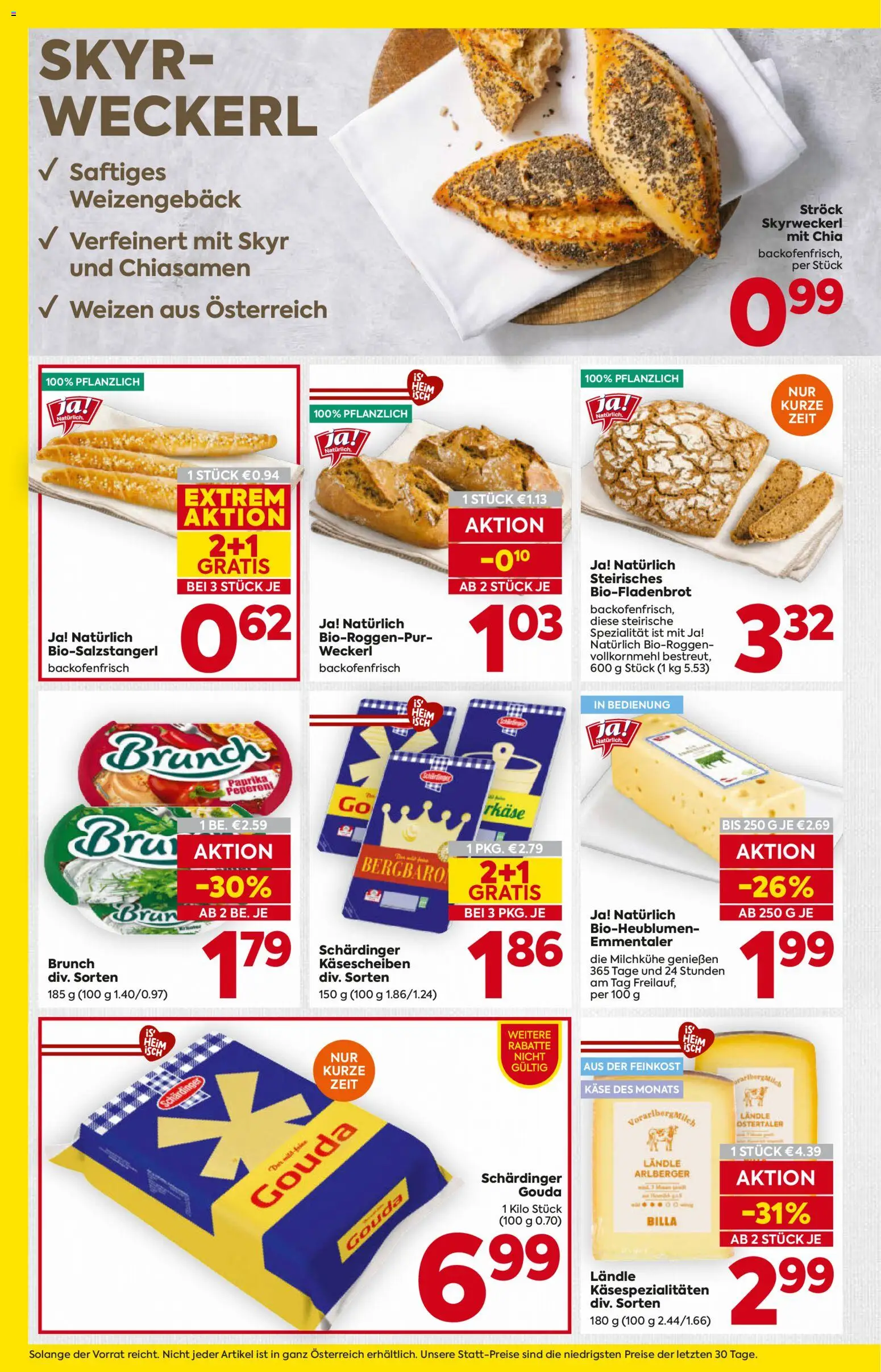 Billa AT akciós ujság - amely érvényes a következő dátumtól: 2026.08.13. | Oldal: 8 | Termékek: Paprika, Skyr, Gouda