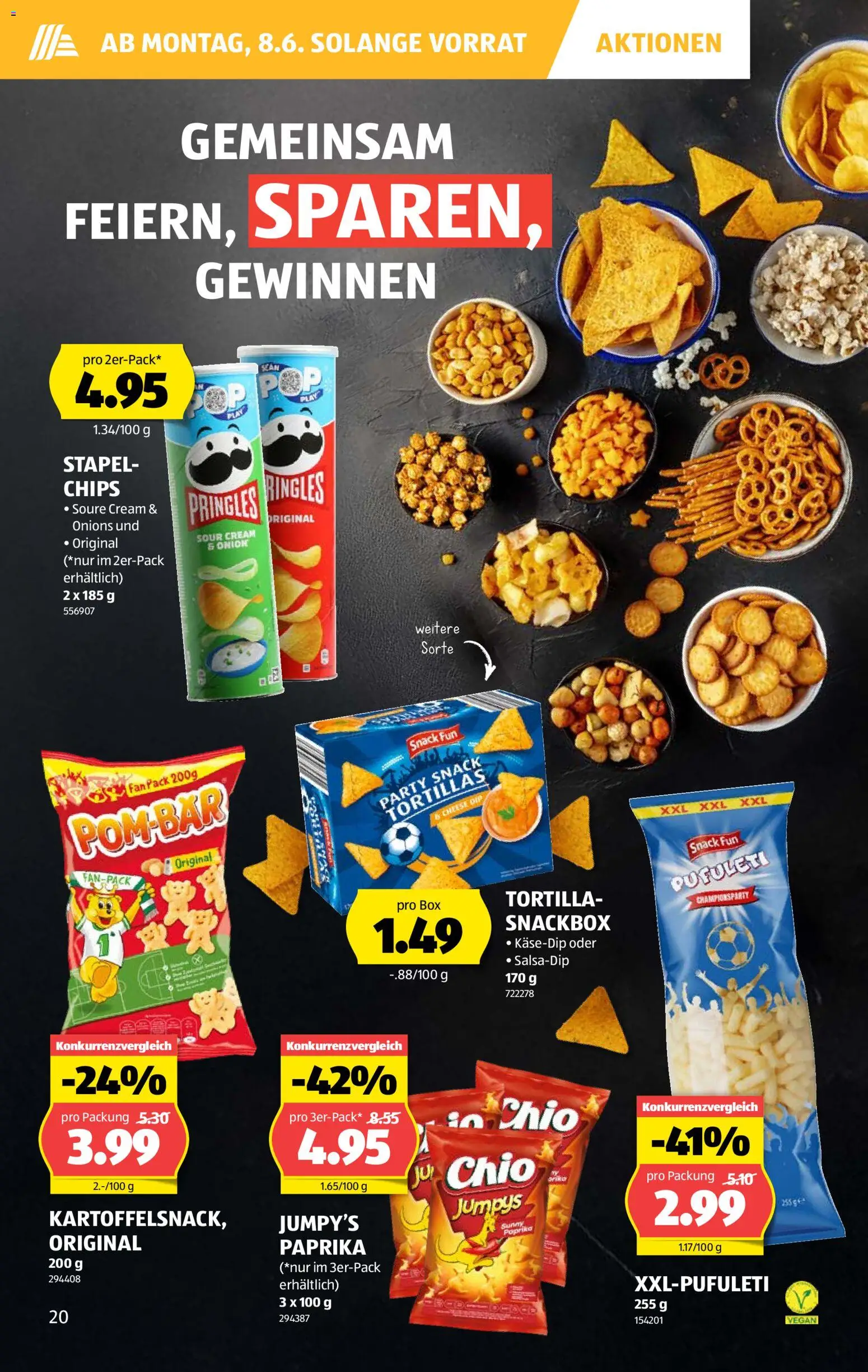 Aldi aktionen – gültig ab 04.06.2026 | Seite: 20 | Produkte: Box, Chips