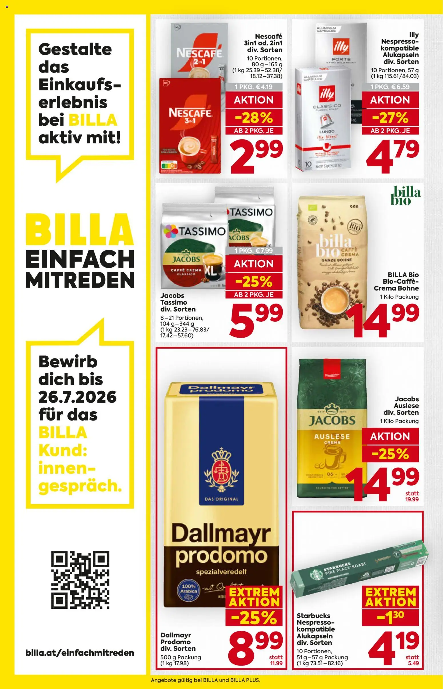 Billa - Flugblatt gültig ab 16.07.2026 | Seite: 12 | Produkte: Bohne