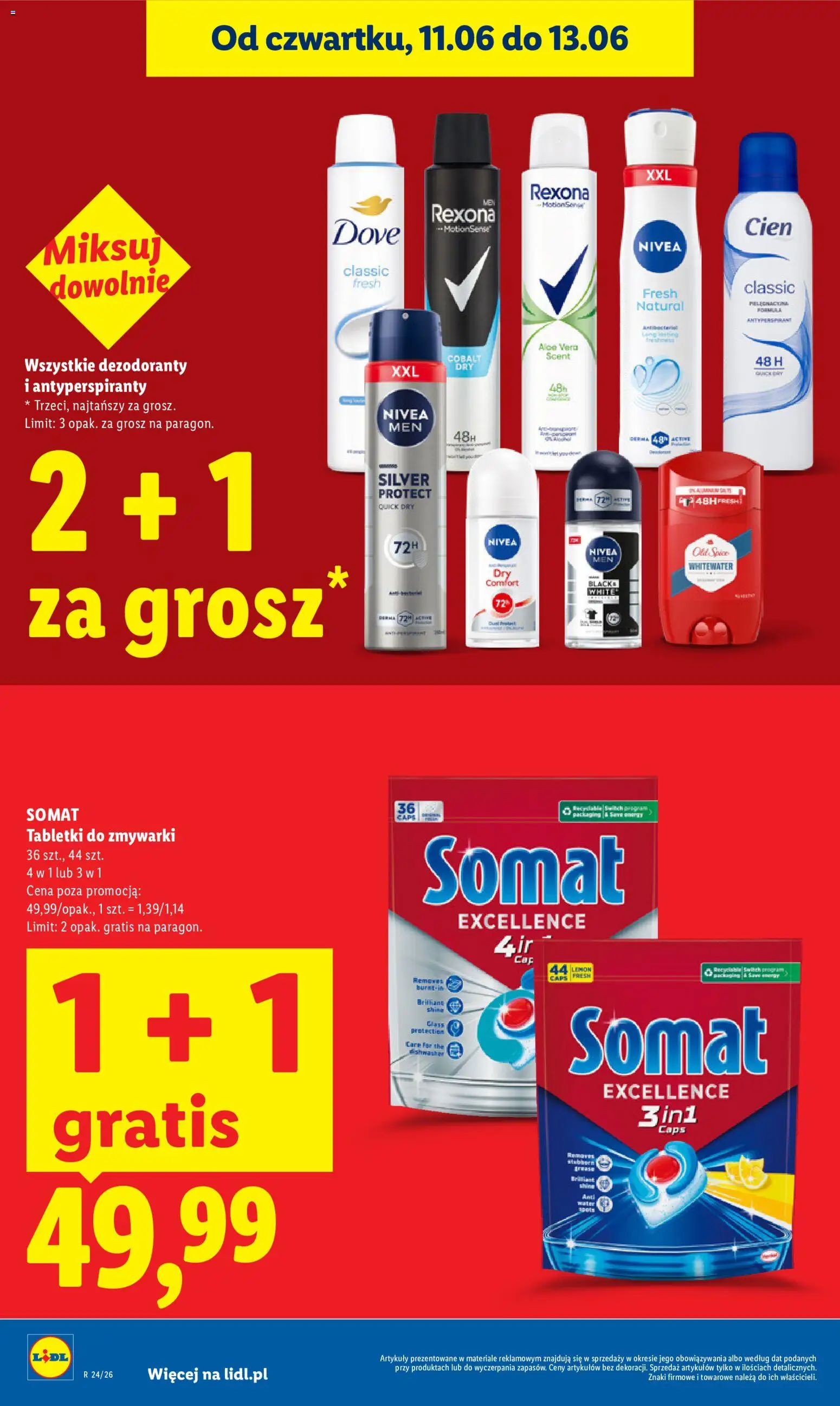 Lidl Polsko leták od 11.06.2026 | Strana: 30 | Produkty: Cien, Somat, Rexona, Dove