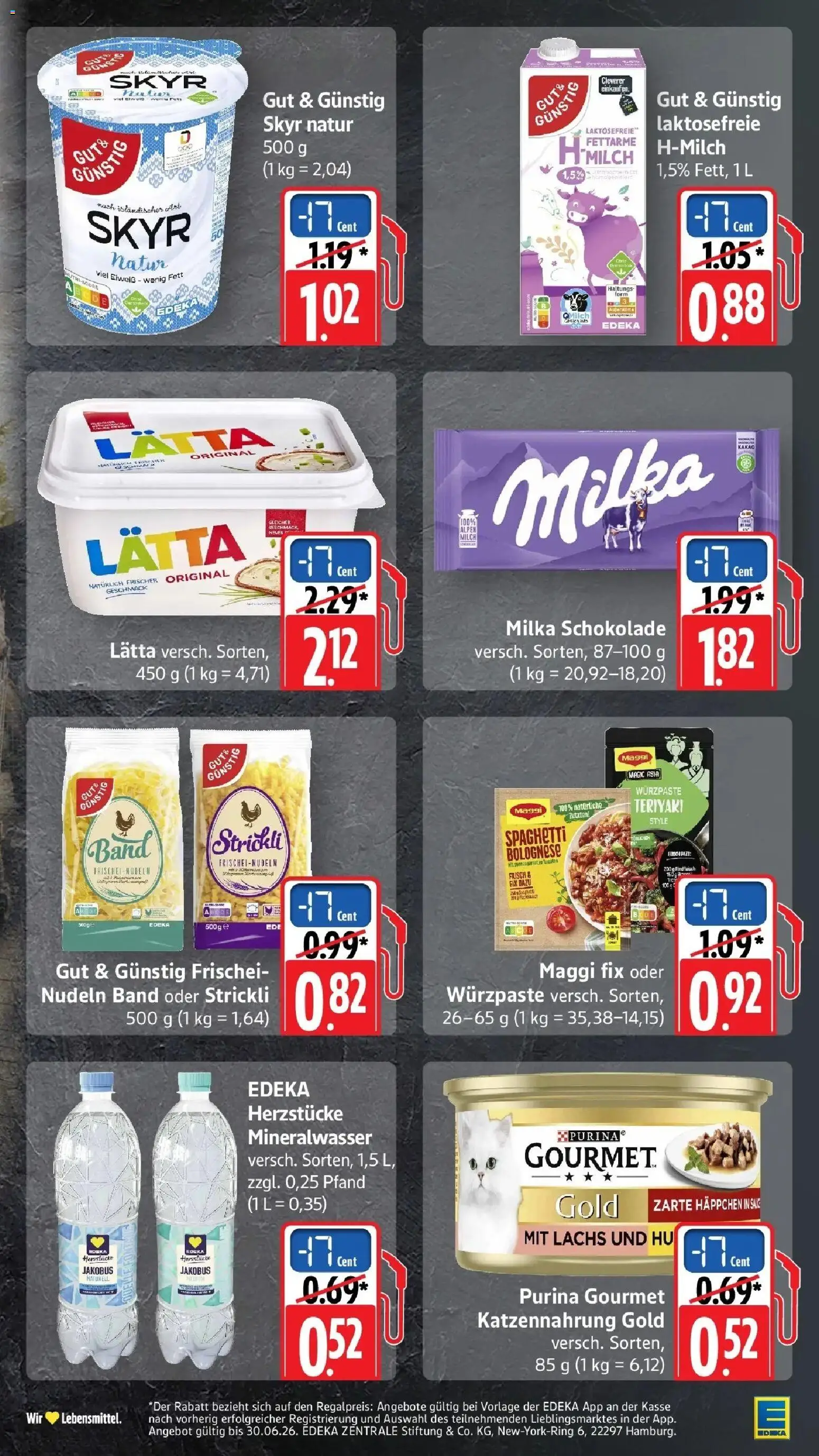 Edeka prospekt Ettenheim – gültig ab 08.06.2026 | Seite: 61 | Produkte: Butter, Schokolade, Milka, Skyr