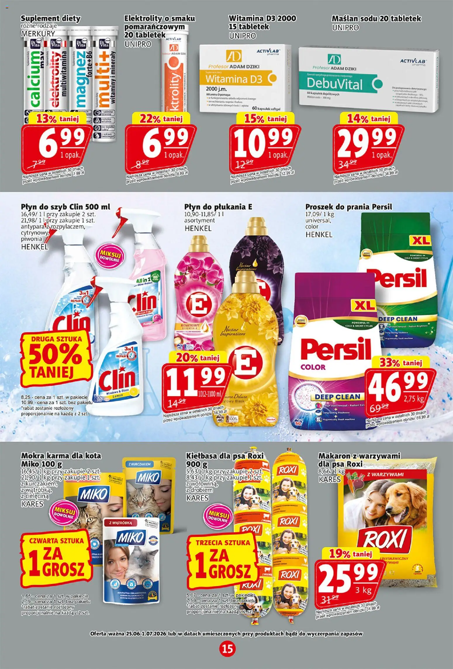Prim Market gazetka od 25.06.2026 | Strona: 15 | Produkty: Persil, Wątróbka, Makaron, Proszek do prania