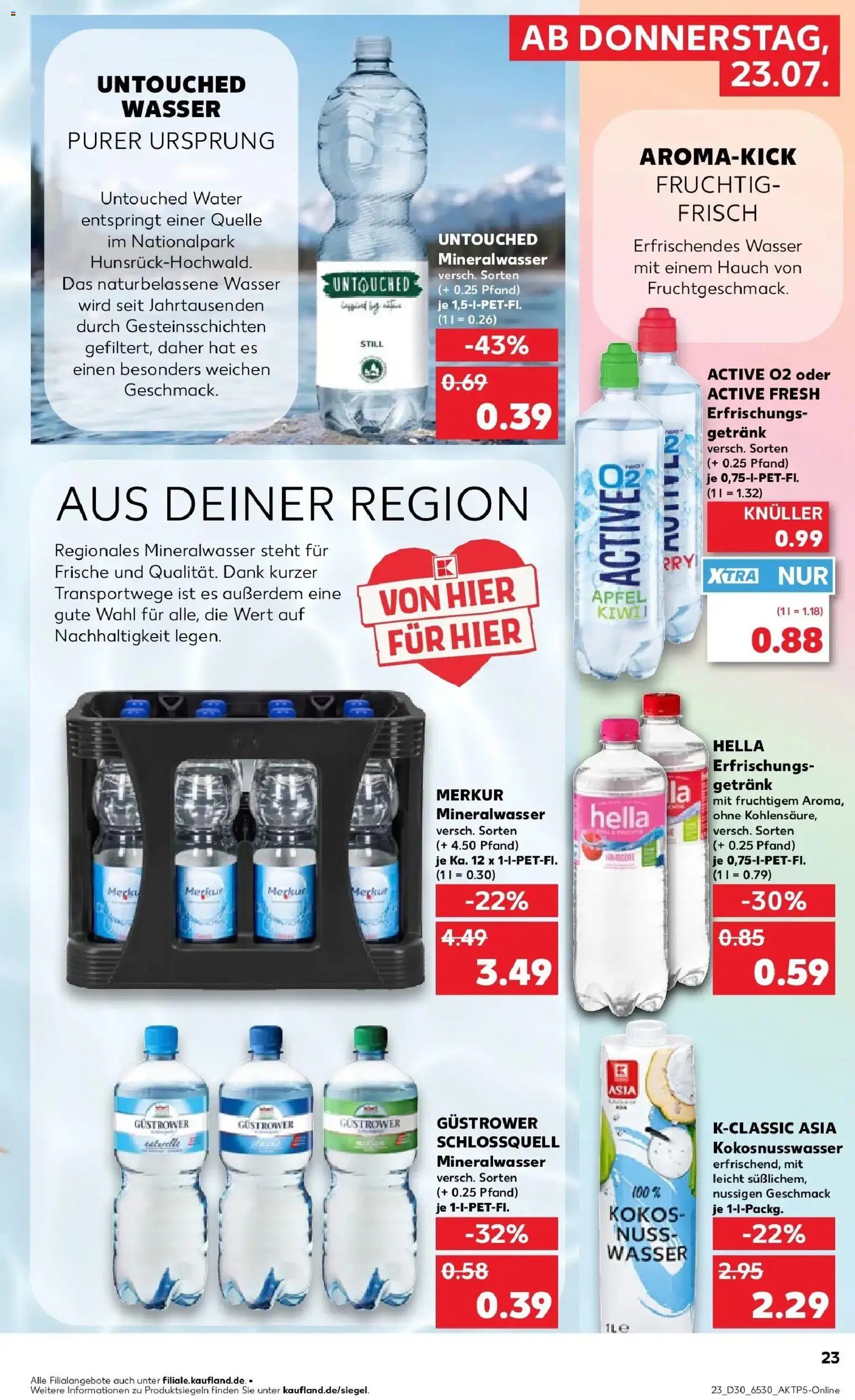 Kaufland Prospekt Pasewalk – gültig ab 20.07.2026 | Seite: 32 | Produkte: Mineralwasser, Wasser, Hella