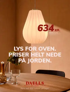 Daells Bolighus - Lamper 2026 gyldig fra 10/09/2026