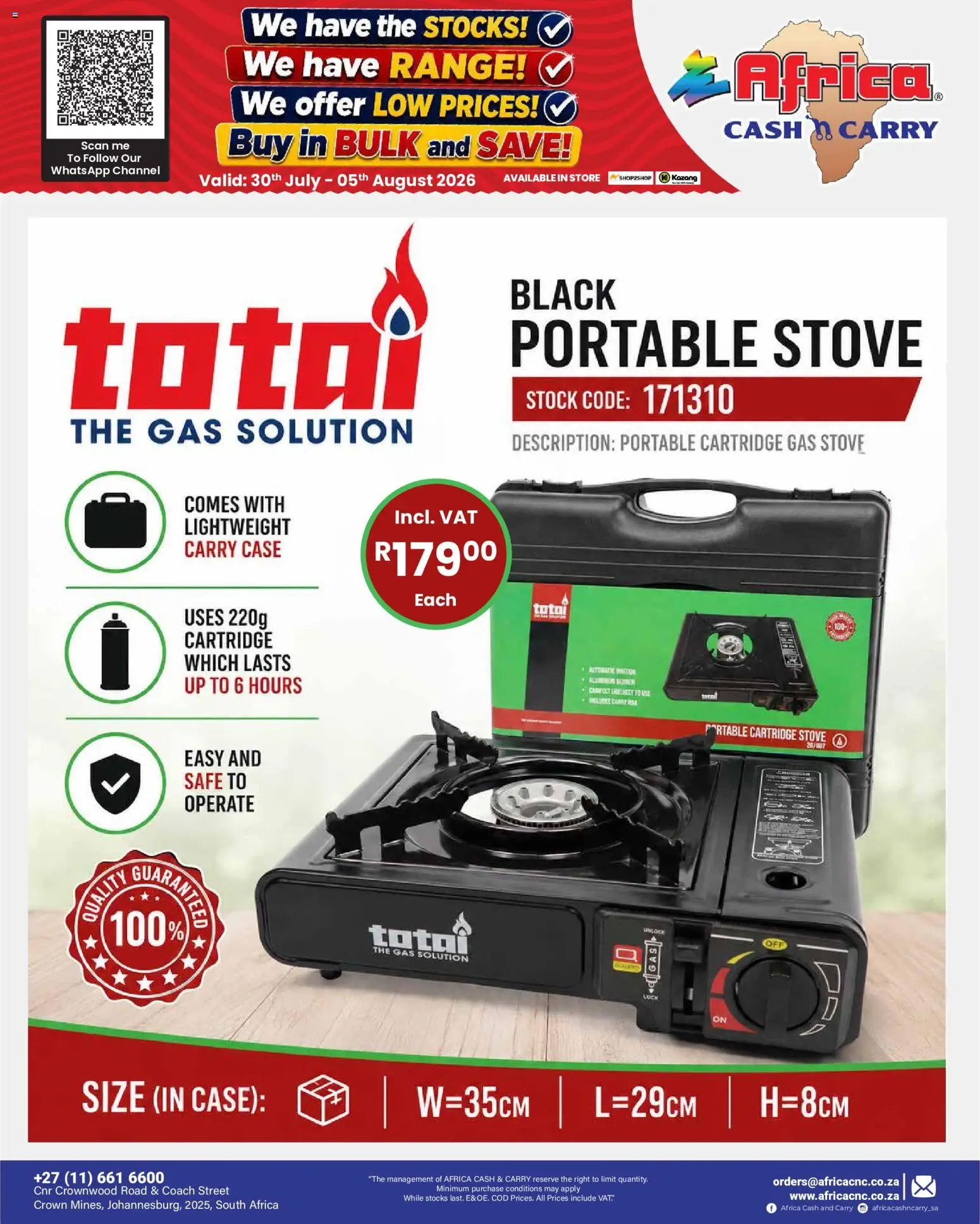 New Africa Cash & Carry catalogue – valid from 30/07/2026 | Page: 33