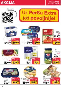 PerSu katalog - pregled PerSu kataloga - važi od 17.06.2026 | Strana: 8 | Proizvode: Toalet papir, Ubrus, Sir, Kajmak
