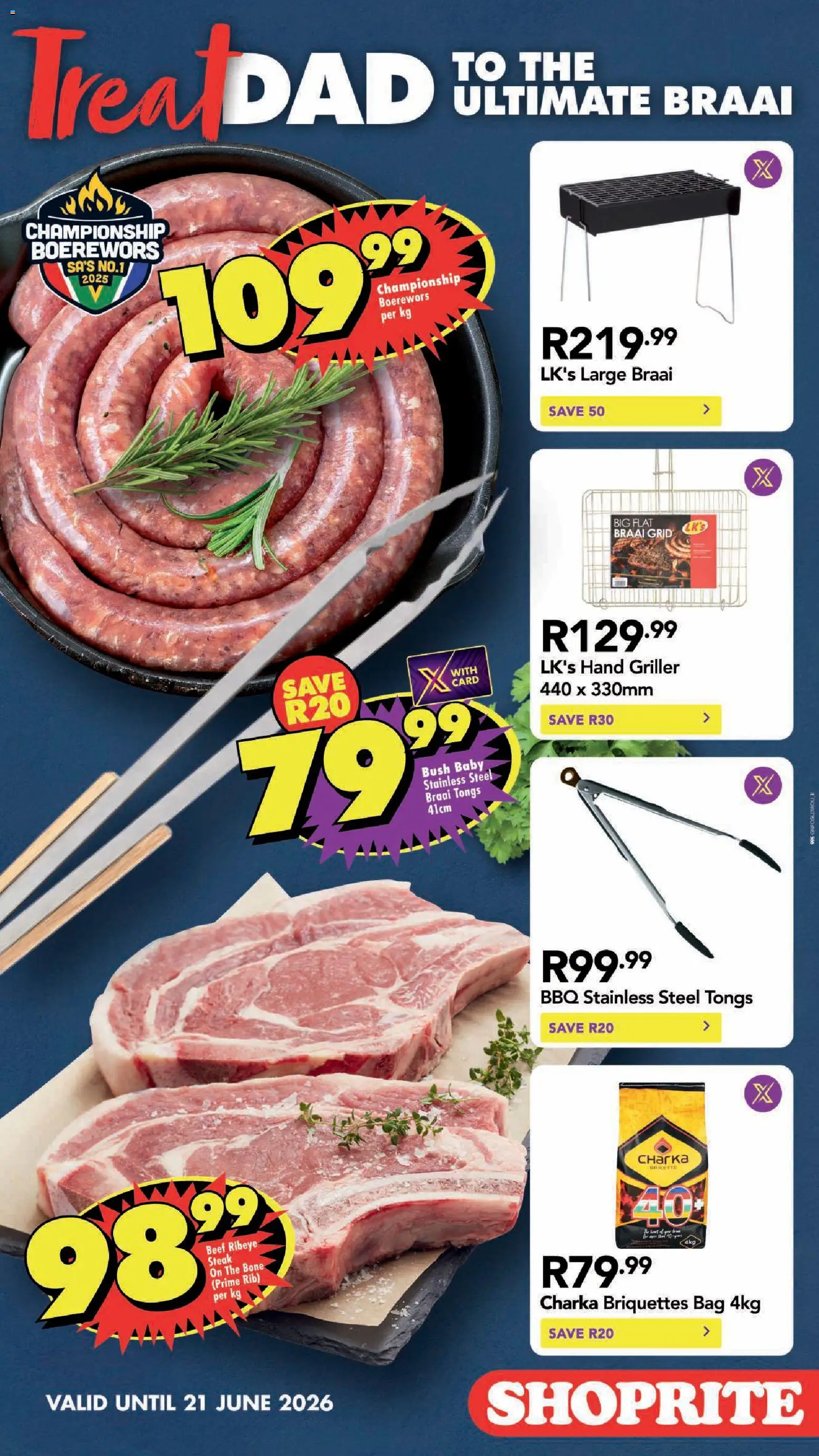 New Shoprite catalogue – valid from 15.06.2026 | Page: 2 | Products: Grill, Steak, Basket, Griller