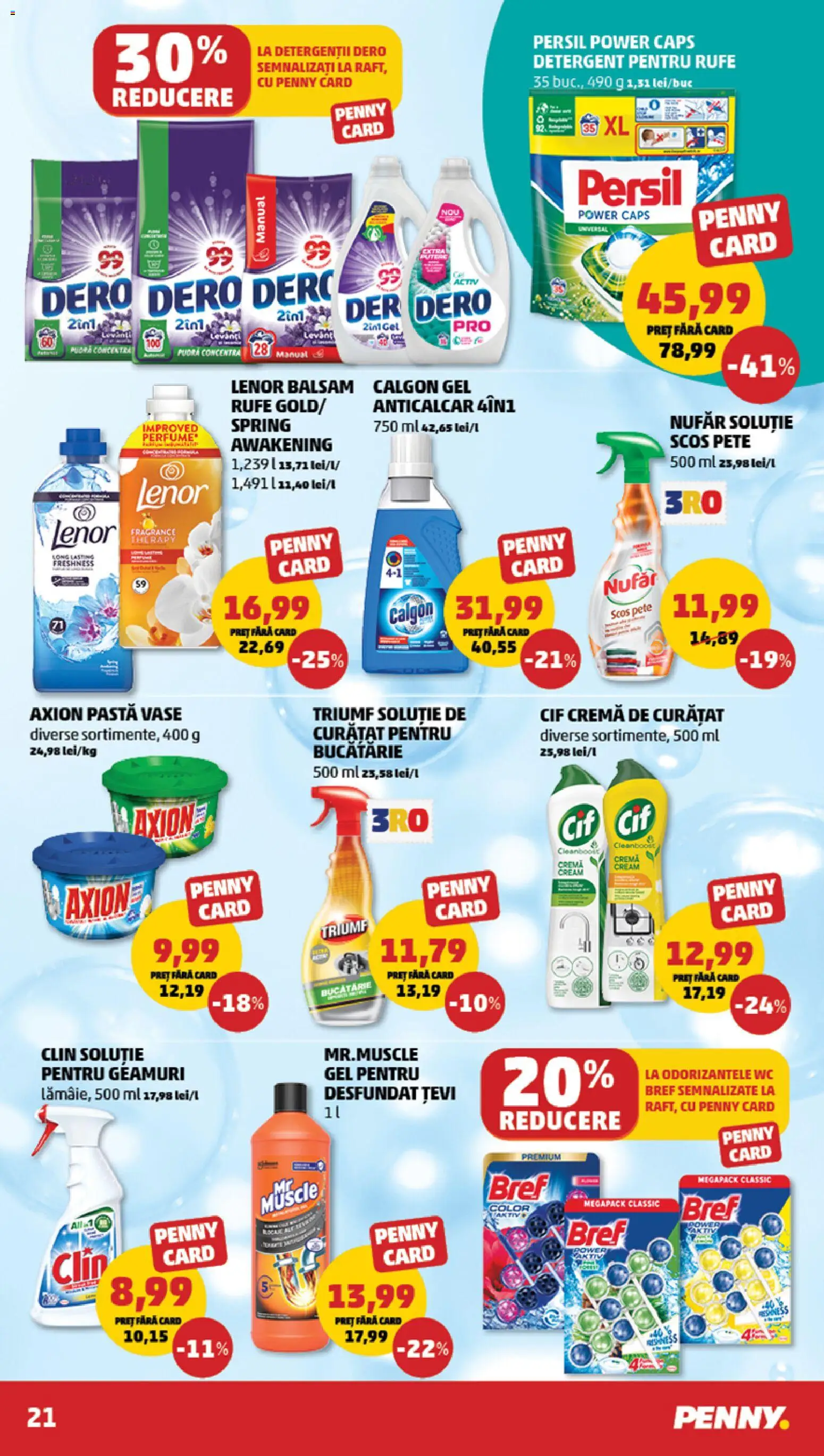 Noul catalog PENNY – valabil de la 05.08.2026 | Pagină: 21 | Produse: Bucătărie, Balsam, Detergent, Paste