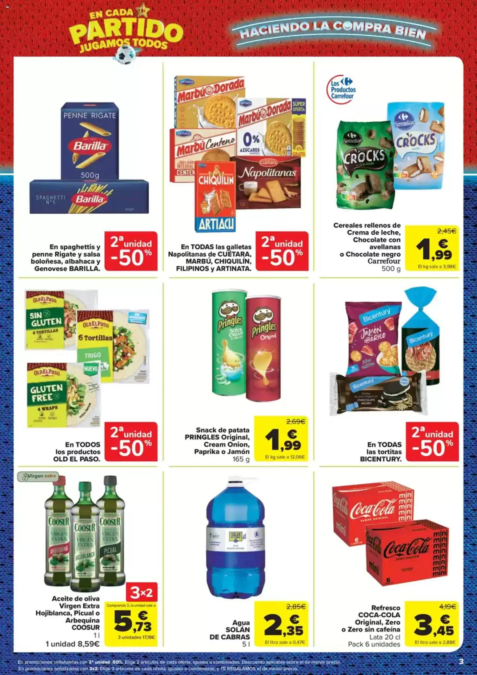 Carrefour Express folleto │ válido desde el 25/06/2026 | Página: 3 | Productos: Aceite, Jamón ibérico, Galletas, Aceite de oliva virgen extra