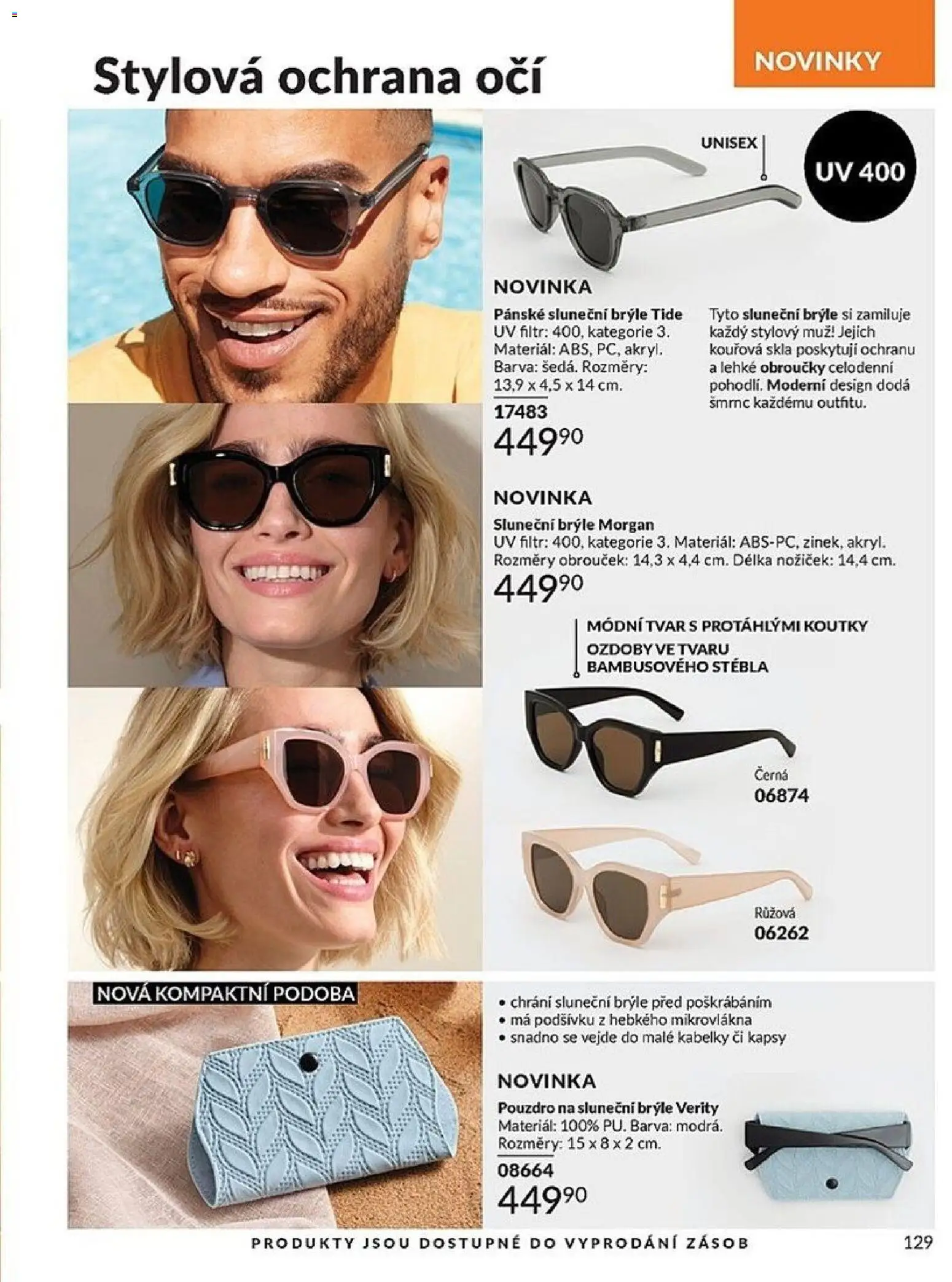 Avon Katalog 06/2026 od 01.06.2026 | Strana: 129 | Produkty: Brýle, Pouzdro, Kabelky, Sluneční brýle