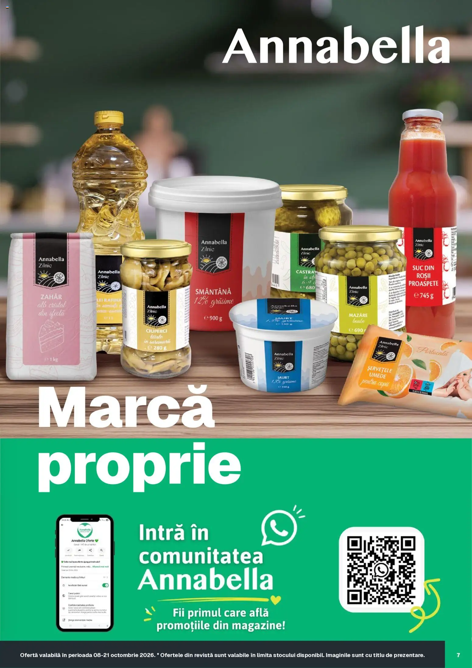 Noul catalog Annabella – valabil de la 08.10.2026 | Pagină: 7 | Produse: Mazăre, Ciuperci, Suc, Smântână