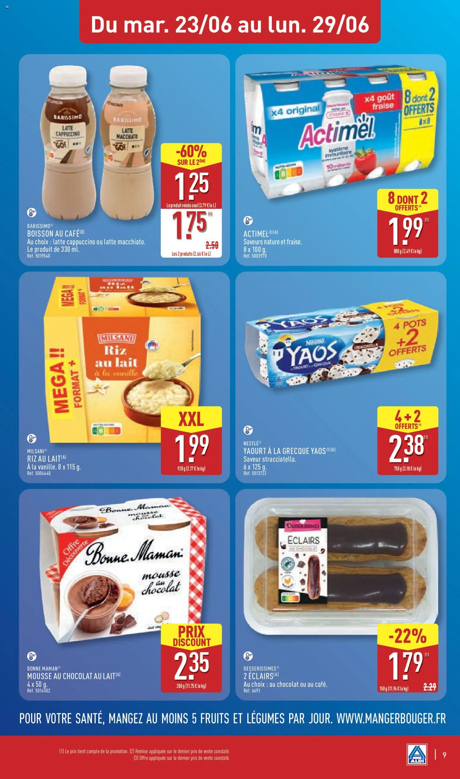 {H1} | Page: 11 | Produits: Fraise, Mousse, Lait, Chocolat