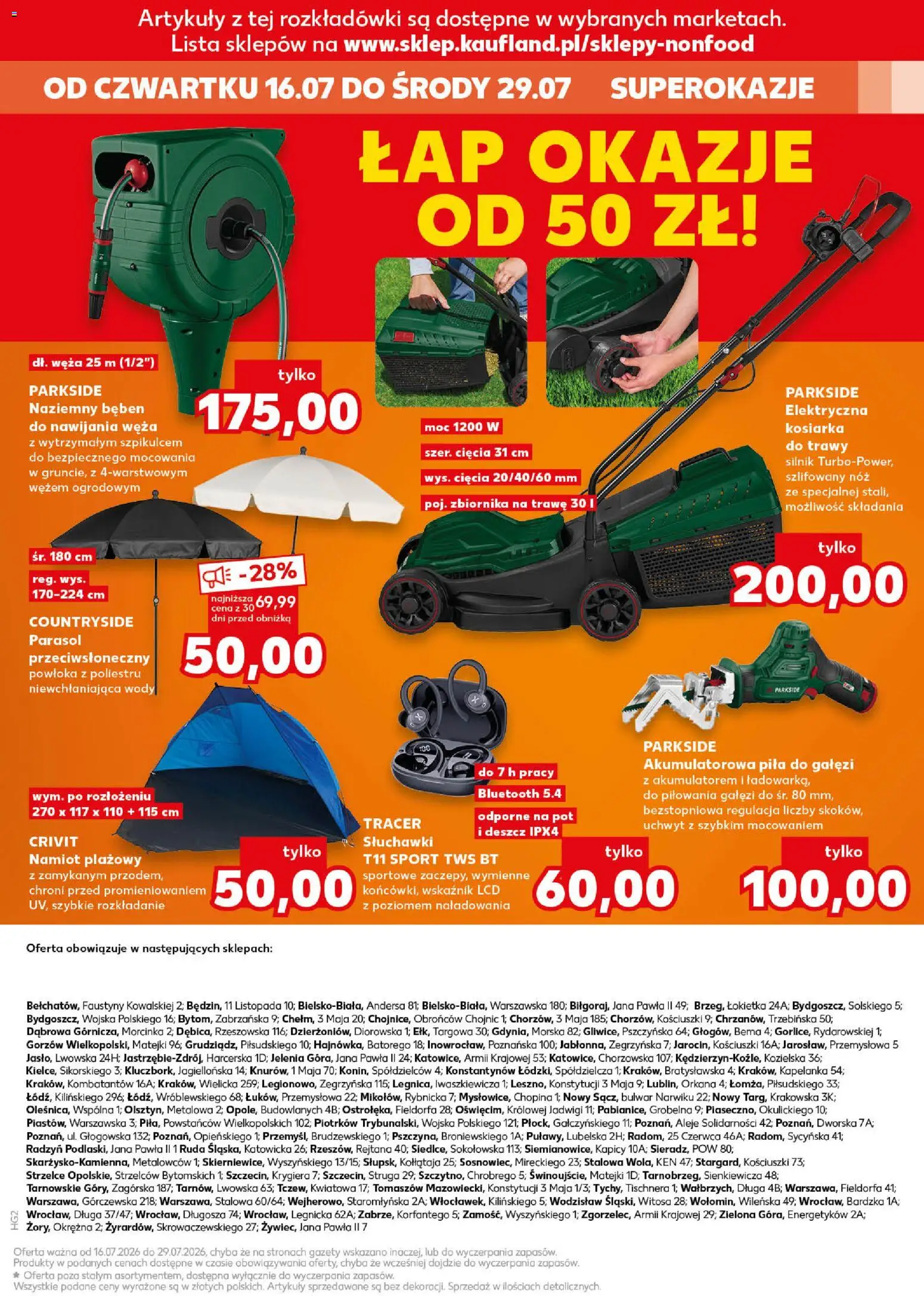 Kaufland Polsko leták - Złap okazje od 16.07.2026 | Strana: 15 | Produkty: Parkside, Pila