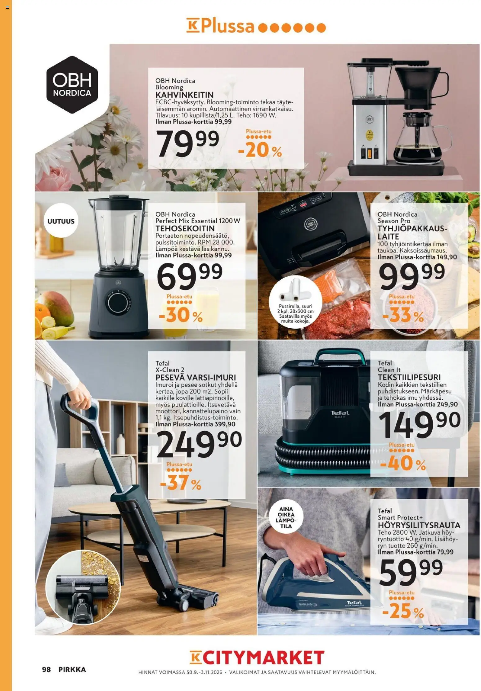K-Market - Pirkka – voimassa 30/09/2026 alkaen | Sivu: 98