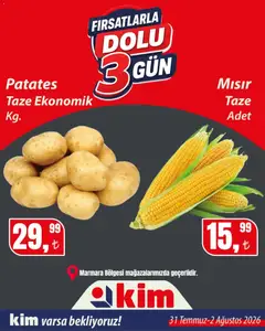 31 Temmuz 2026 tarihinden itibaren geçerli olan Kim Market kataloğu önizlemesi | Sayfa: 6