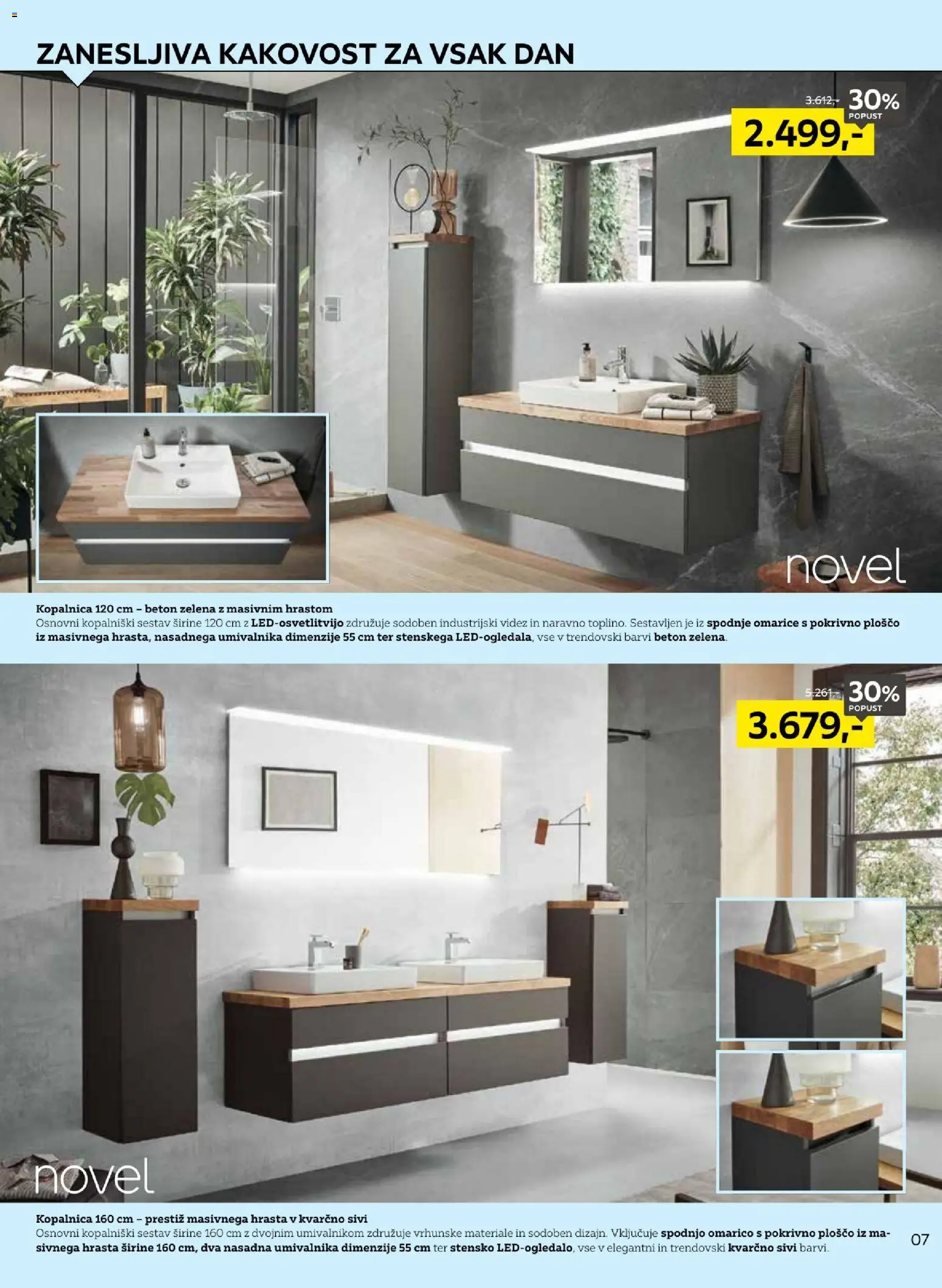 Novi XXXL Lesnina katalog ponudbe – veljaven od 18.08.2026 | Stran: 7 | Izdelki: Beton, Zelena