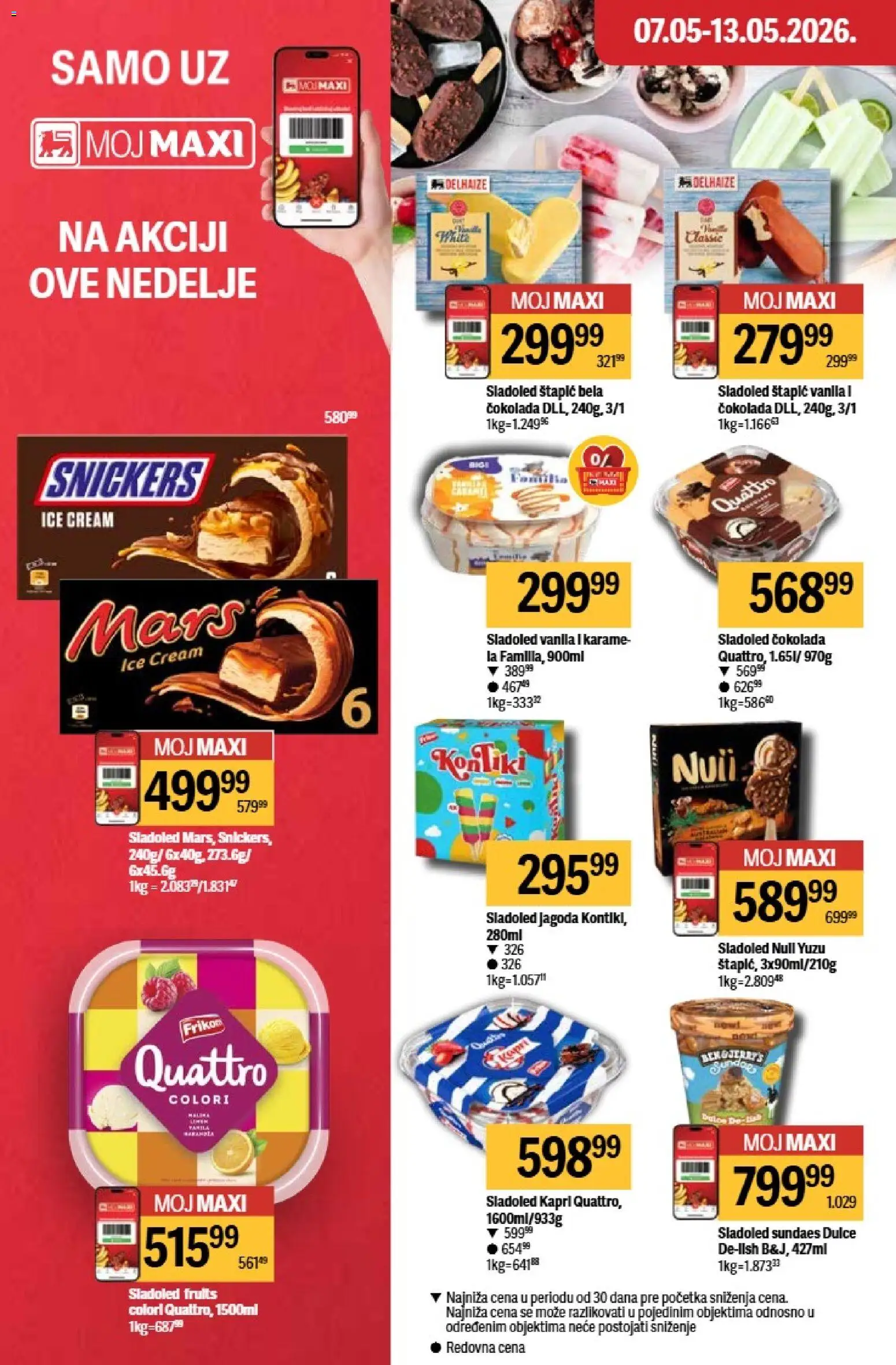 Maxi katalog - važi od 07.05.2026 | Strana: 18 | Proizvode: Sladoled, Jagoda, Čokolada