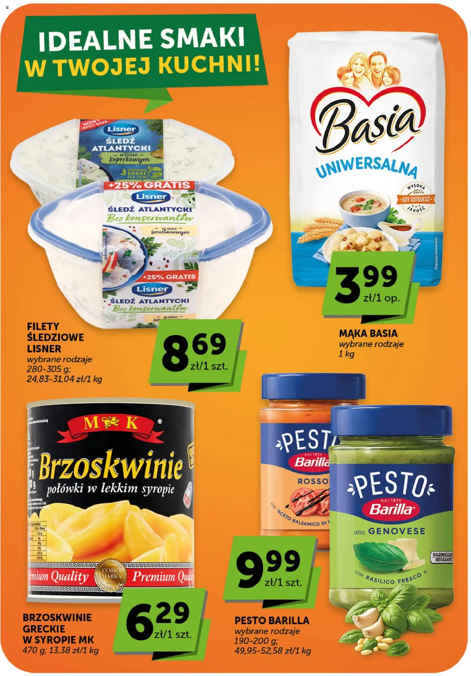 Euro Sklep gazetka - Market od 28.05.2026 | Strona: 24 | Produkty: Mąka basia, Pesto, Fresco, Brzoskwinie