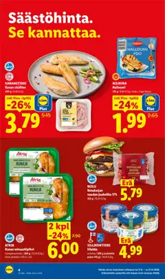 Lidl-mainoslehti voimassa 17.06.2026 alkaen | Sivu: 6 | Tuotteet: Jauheliha, Halloumi, Hunaja