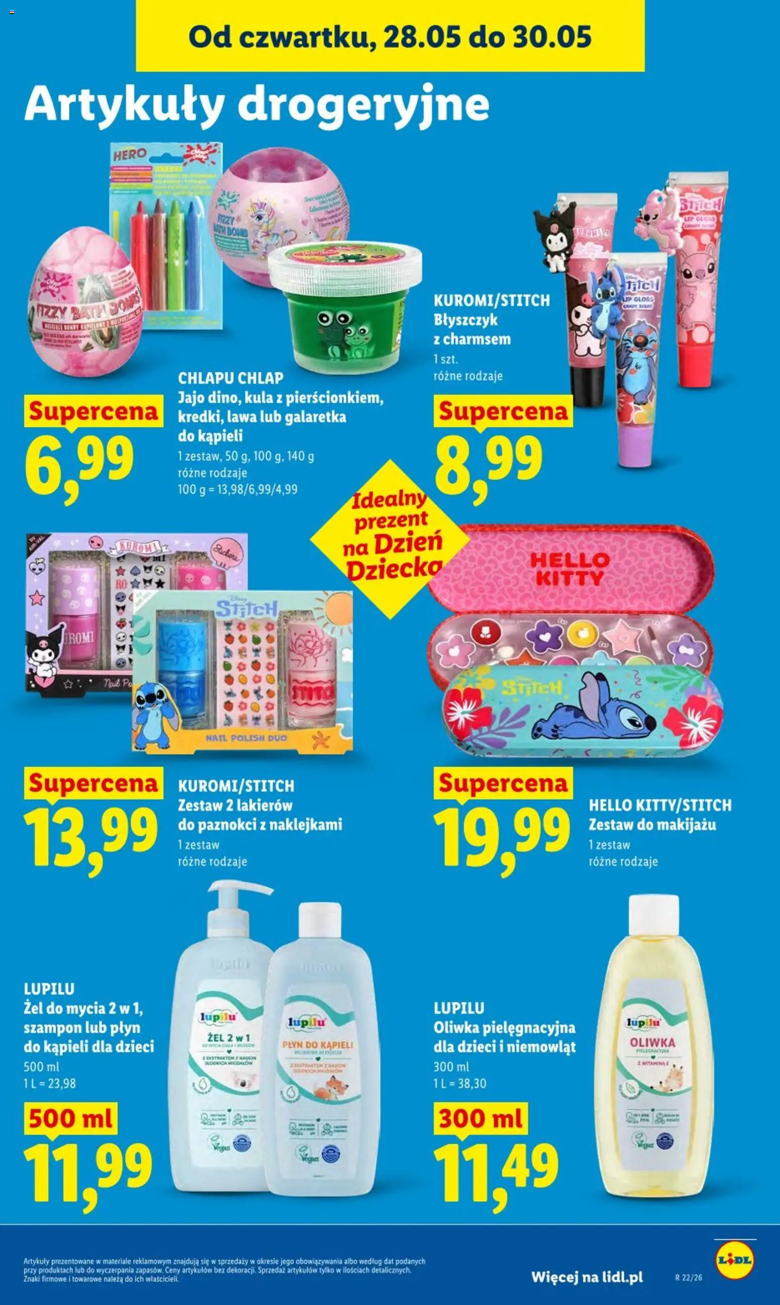 Lidl gazetka od 28.05.2026 | Strona: 79 | Produkty: Galaretka, Płyn do kąpieli dla dzieci, Płyn do kąpieli, Błyszczyk