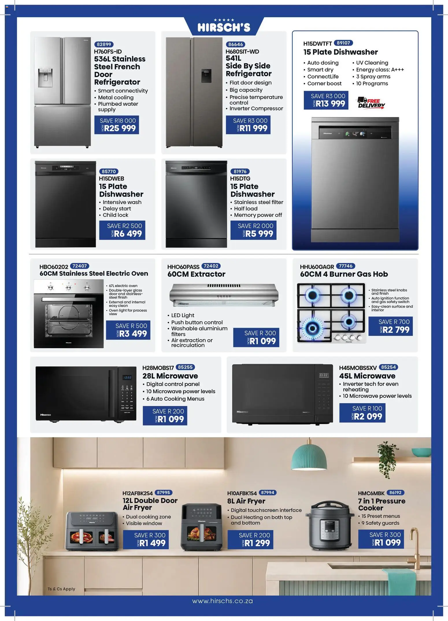 New Hirsch's catalogue – valid from 21/08/2026 | Page: 9 | Products: Refrigerator, Oven, Dishwasher, Microwave