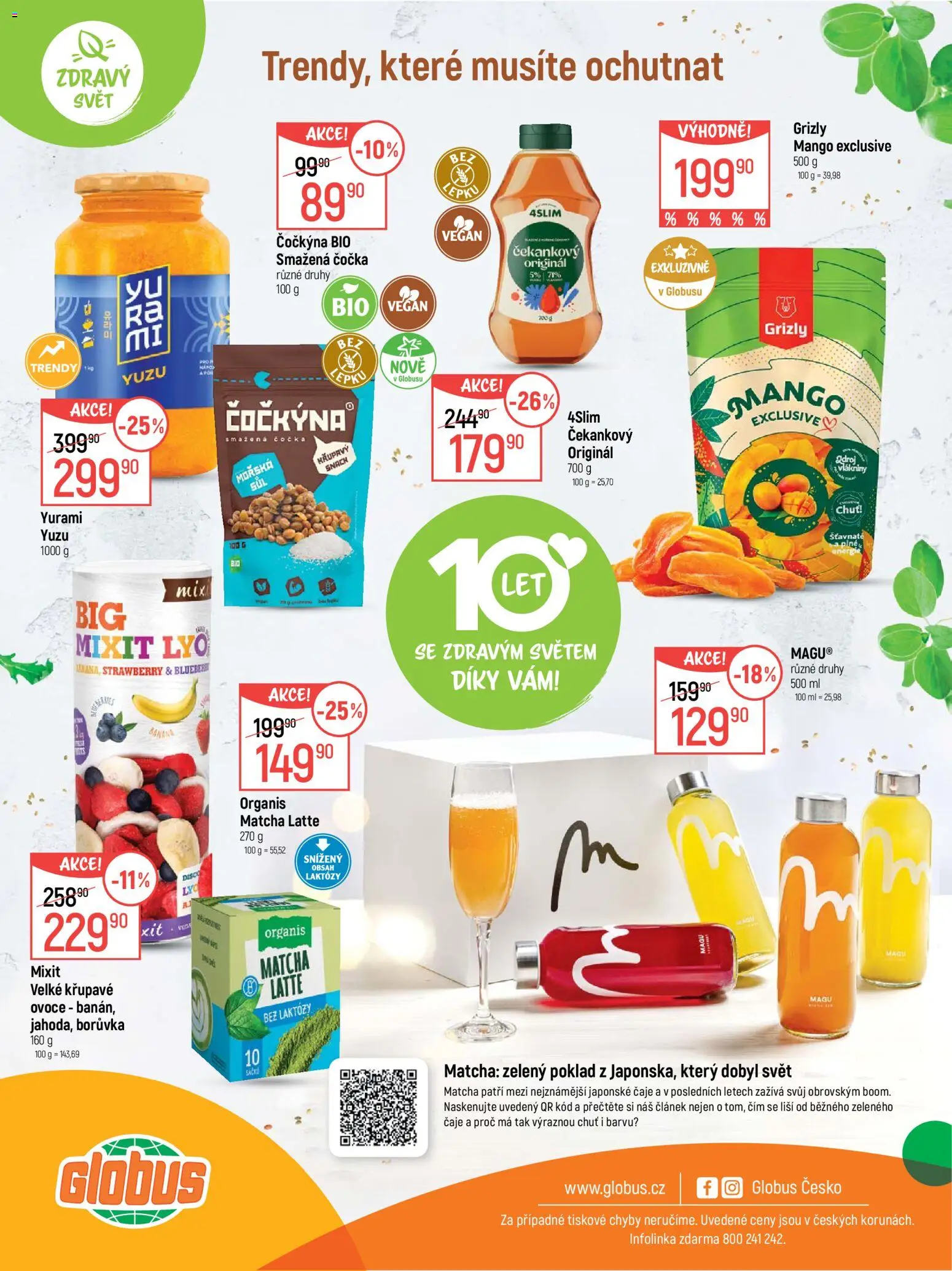 Globus leták - Zdravý svět od 02.09.2026 | Strana: 12 | Produkty: Čočka, Ovoce, Mango, Globus
