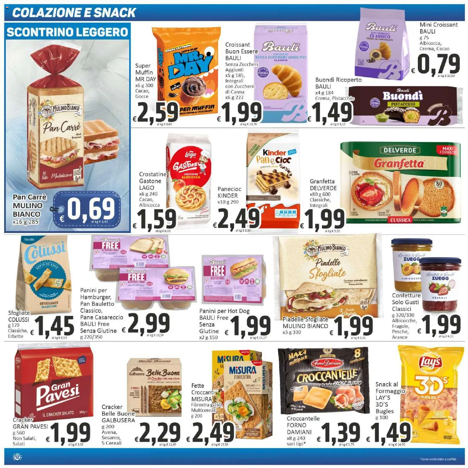 Volantino Paghi Poco del 29.05.2026 | Pagina: 12 | Prodotti: Crema, Zucchero, Muffin, Baule