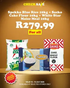 Check Save specials catalogue – valid from 10/07/2026