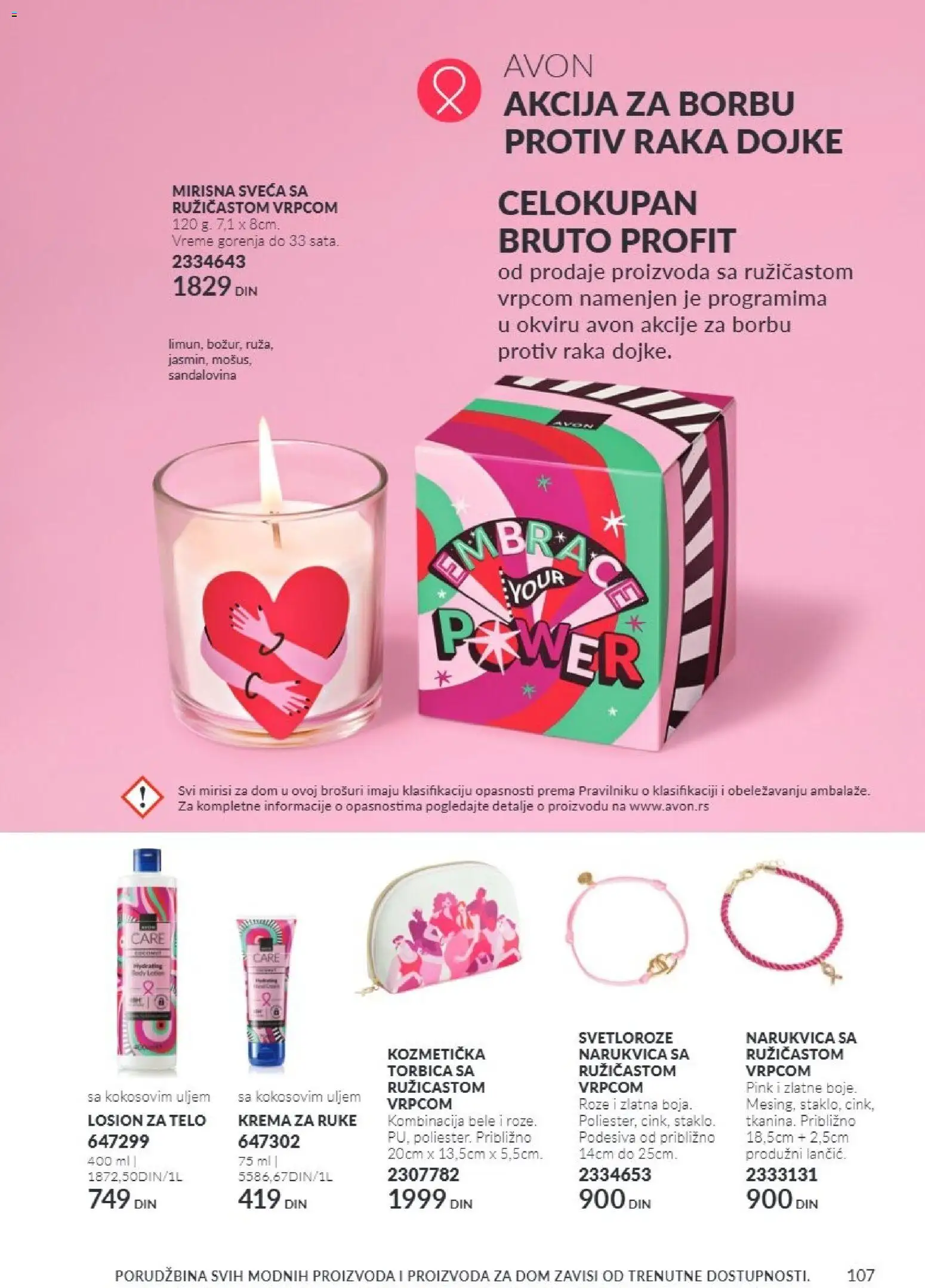 AVON katalog - važi od 01.11.2026 | Strana: 107 | Proizvode: Krema, Losion za telo, Krema za ruke