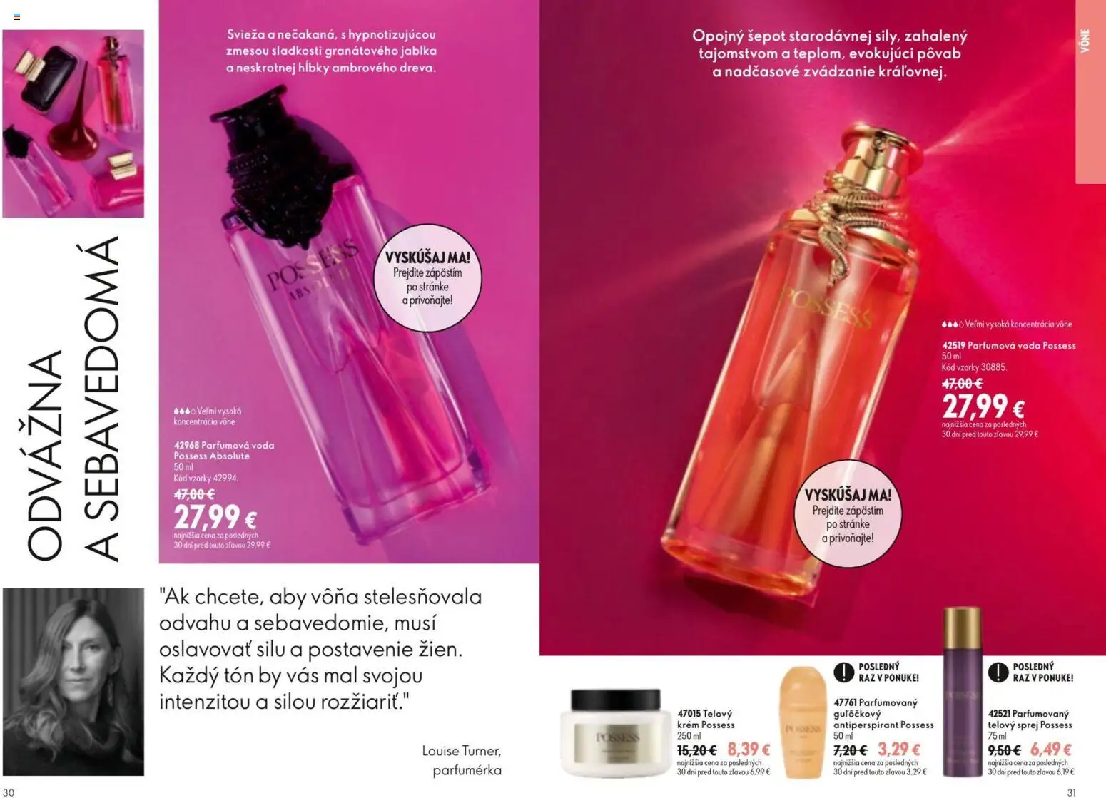 Nové Oriflame akcie – leták je platný od 19.08.2026 | Strana: 16 | Produkty: Jablká, Antiperspirant, Krém, Voda