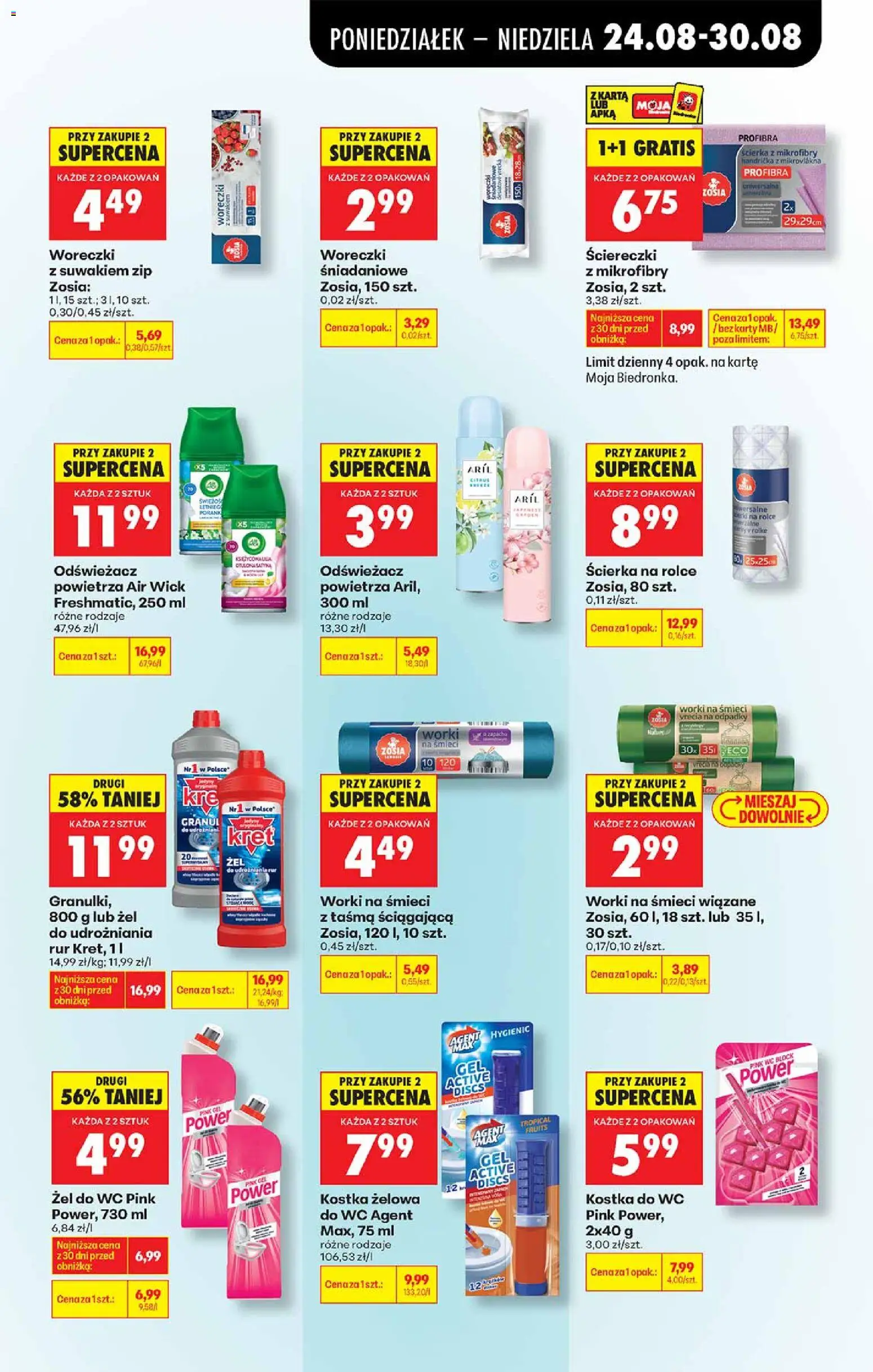 Biedronka Polsko leták od 24.08.2026 | Strana: 61 | Produkty: Air Wick, Wc