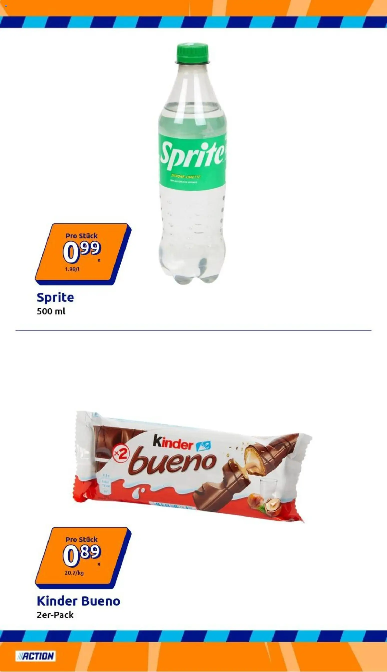Action Prospekt – gültig ab 02.09.2026 | Seite: 24 | Produkte: Sprite, Kinder bueno, Limette
