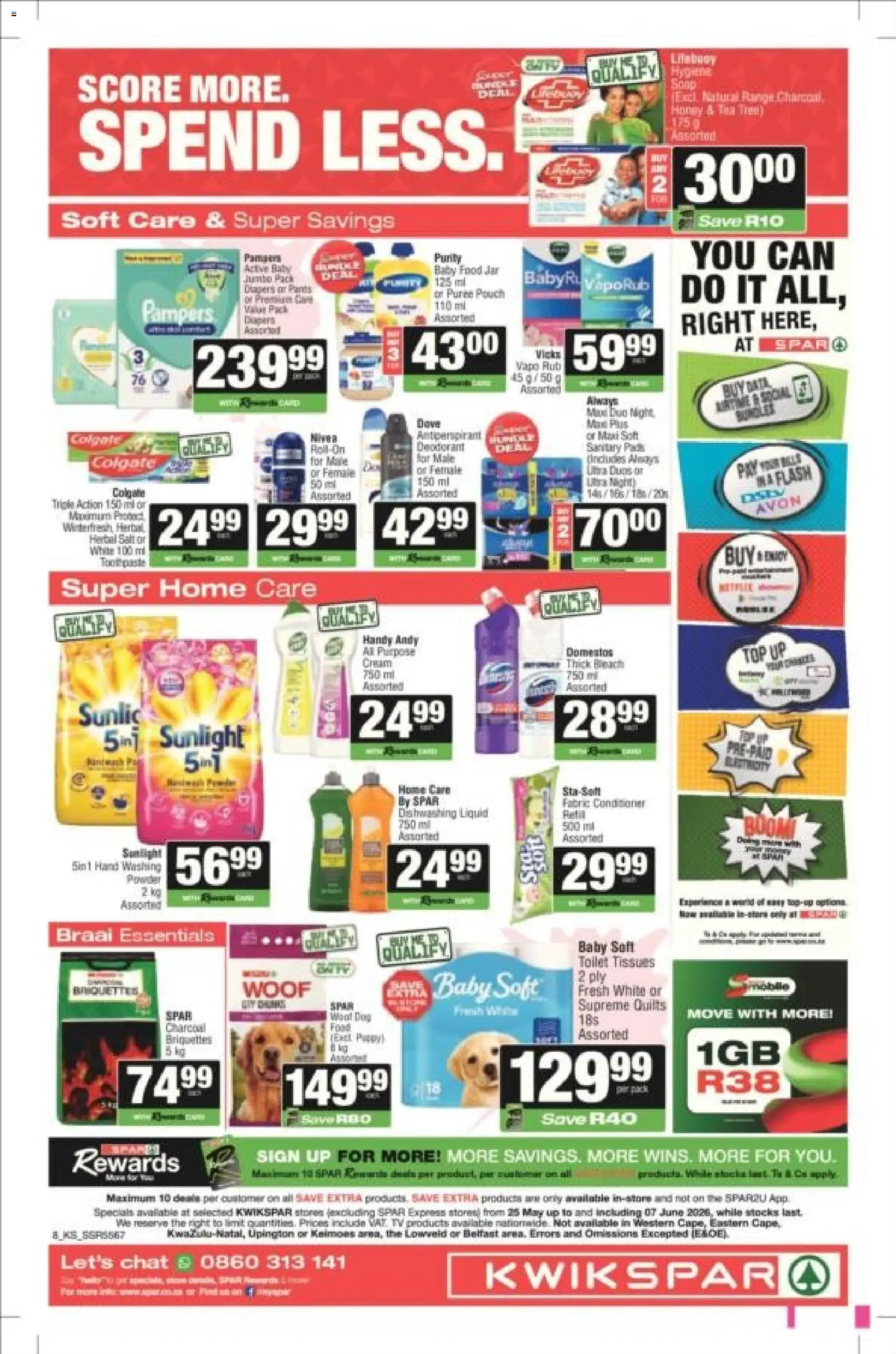 New KWIKSPAR catalogue – valid from 25.05.2026 | Page: 13 | Products: TV, Powder, Soap, Tissues