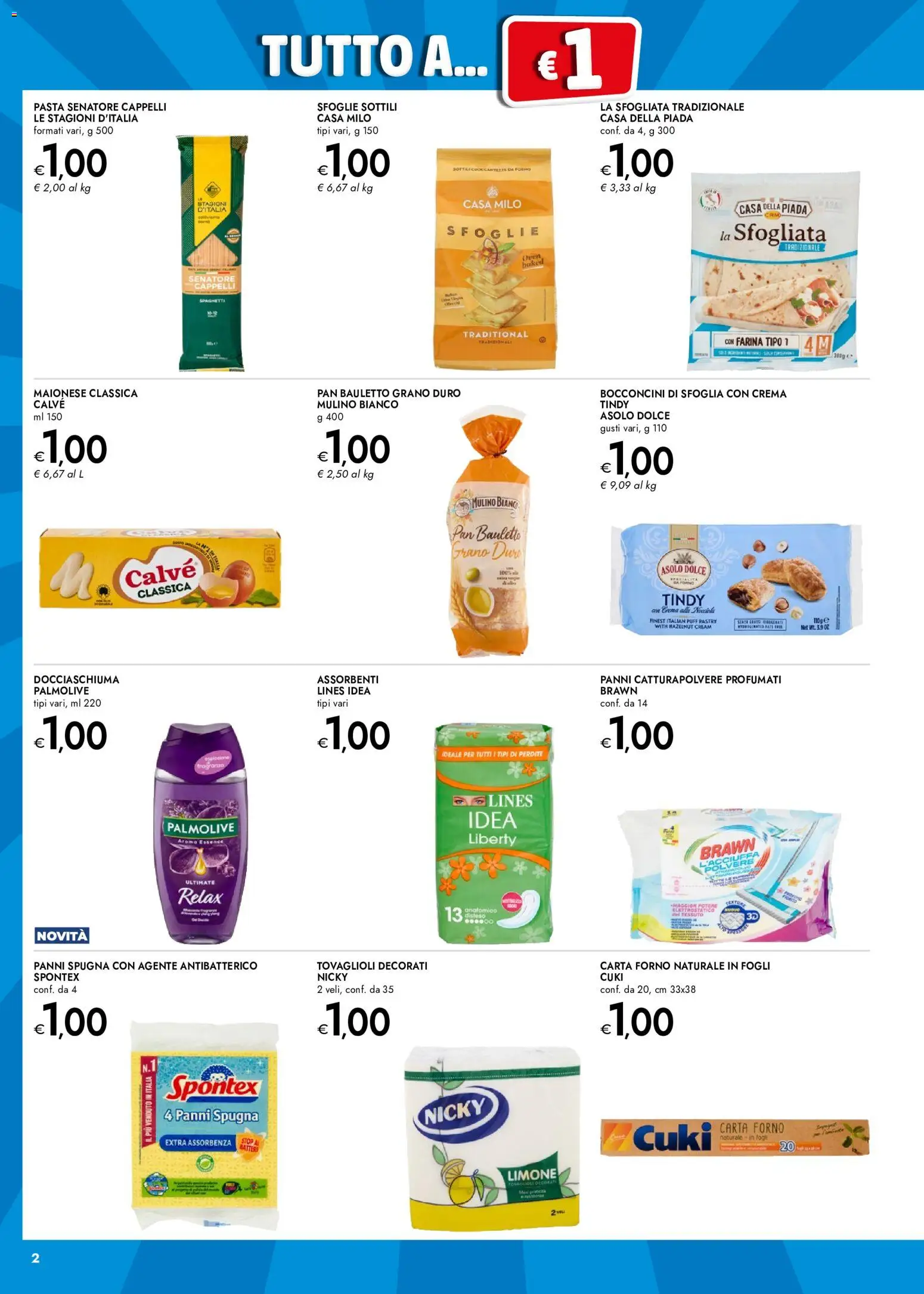 Volantino bennet del 09/07/2026 | Pagina: 2 | Prodotti: Maionese, Pasta, Forno, Carta forno