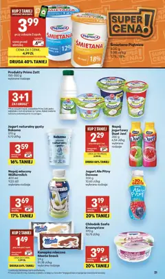 Pogląd oferty "Delikatesy Centrum gazetka" - ważna od 25.06.2026 | Strona: 21 | Produkty: Kefir, Jogurt naturalny, Jogurt, Śmietana