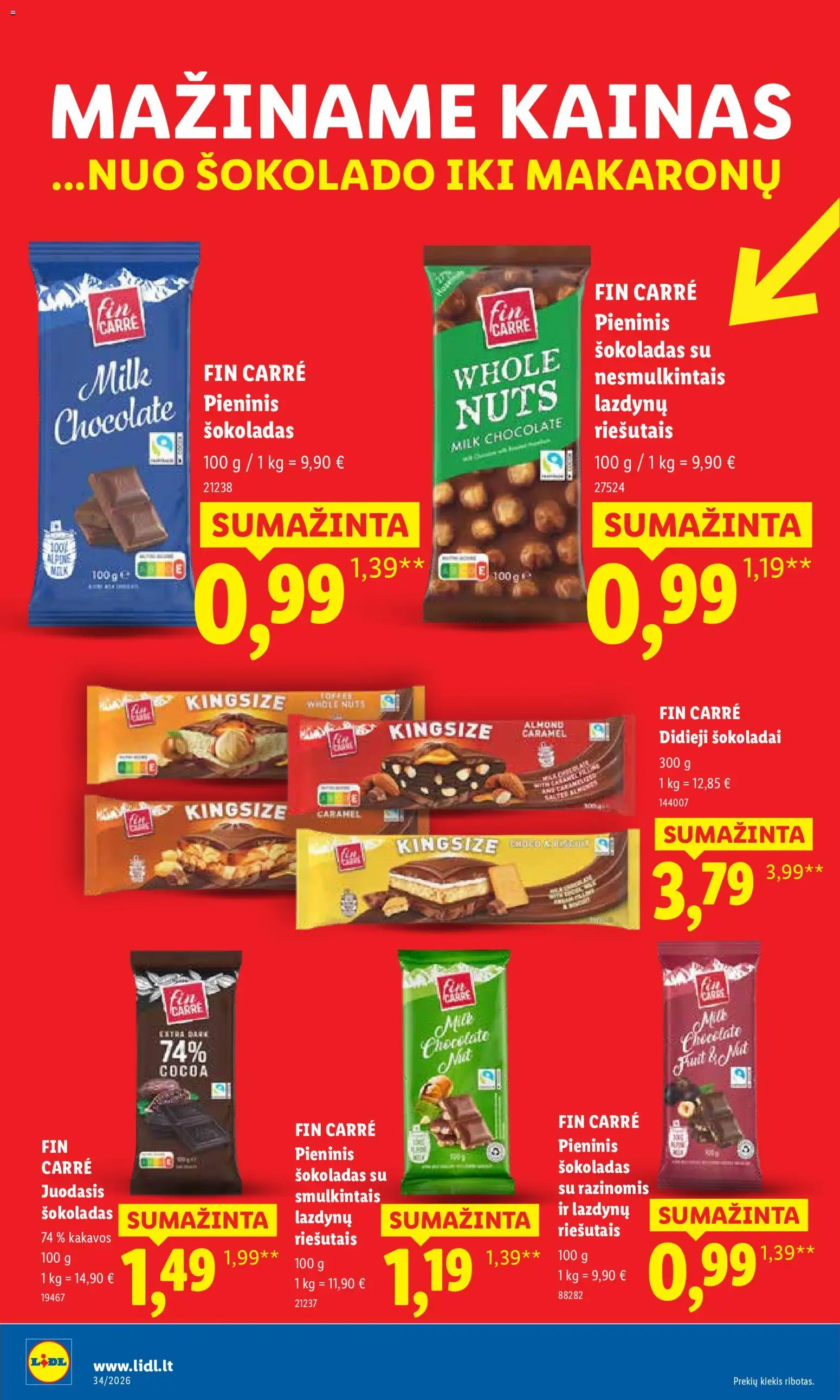 LIDL akcijos nuo 2026.08.17 | Puslapis: 14 | Prekių: Šokoladas
