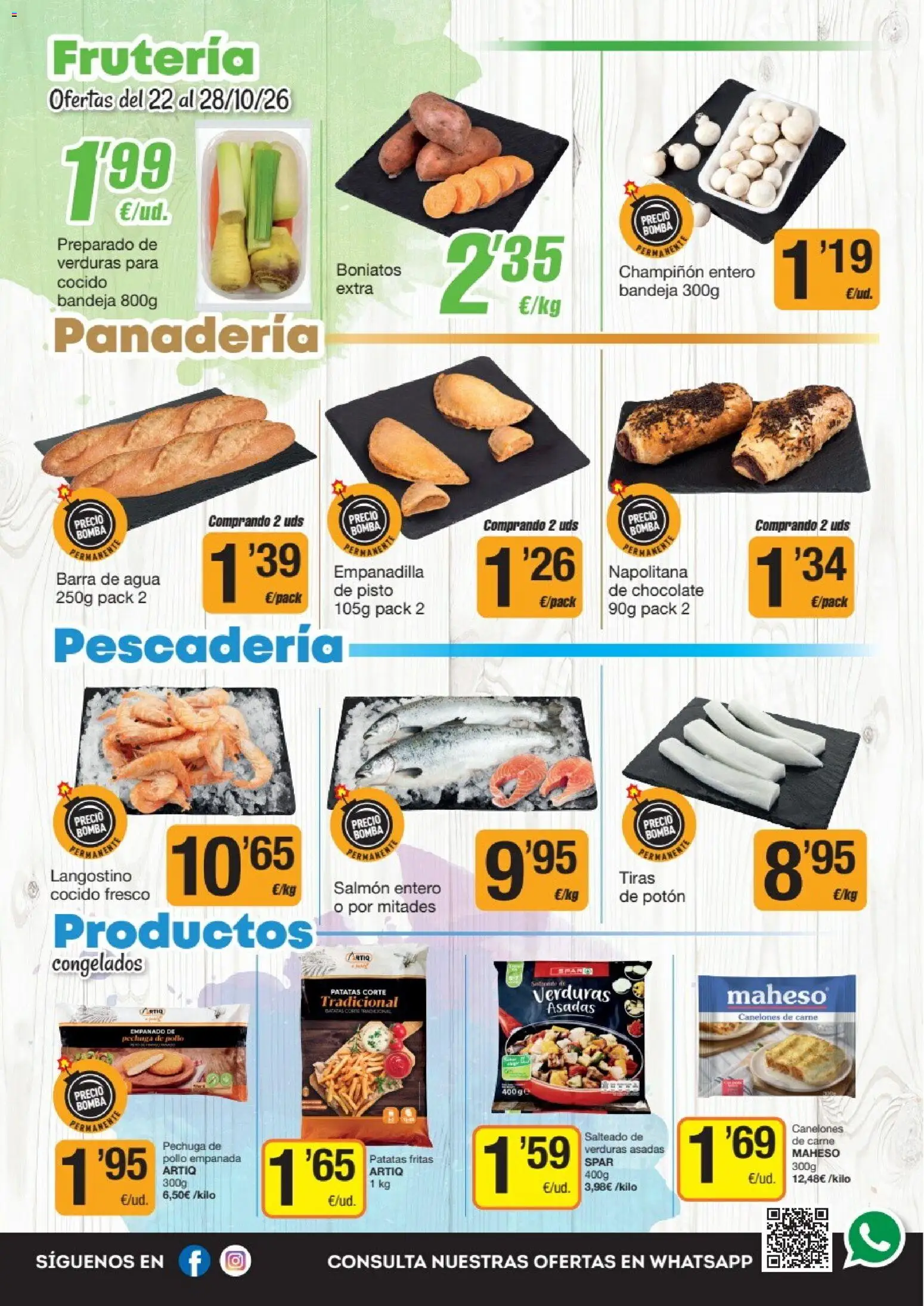 Economy Cash folleto │ válido desde el 22/10/2026 | Página: 2 | Productos: Verduras, Salmón, Patatas, Panadería
