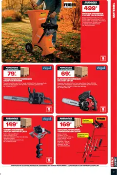 Brico Dépôt - Prévisualisation de Brico Dépôt catalogue valide à partir de 11/09/2026 | Page: 3 | Produits: Élagueuse thermique, Tronçonneuse thermique, Souffleur, Élagueuse