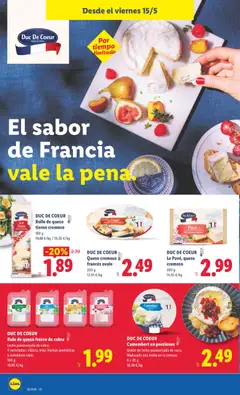 Vista previa DUC DE COEUR Rollo de queso tierno cremoso, 180 g válido desde el 11.05.2026 | Página: 26