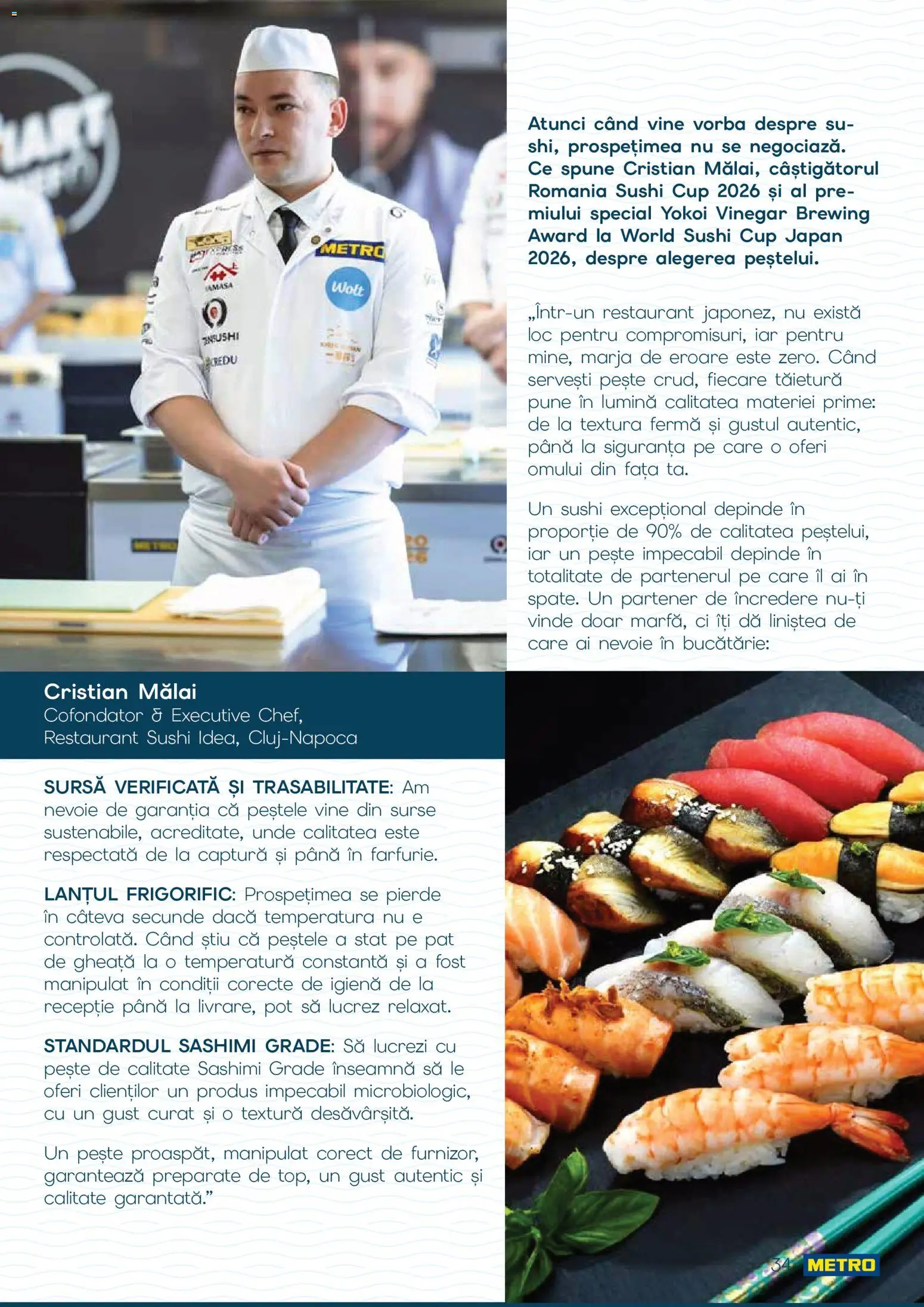 Noul catalog Metro – valabil de la 01.10.2026 | Pagină: 34 | Produse: Lumină, Pat, Bucătărie, Pește