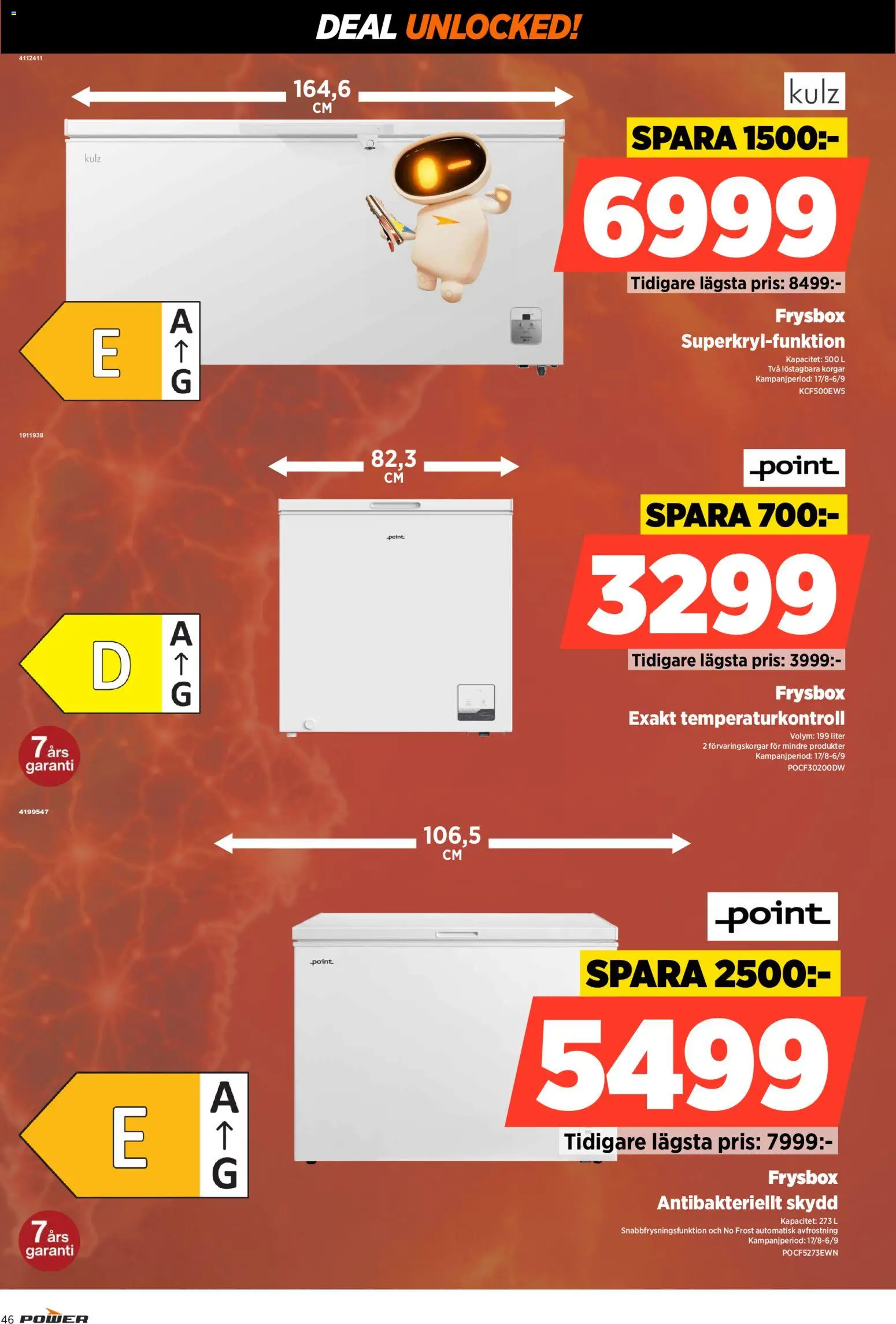 Power reklamblad aktuell från 31/08/2026 | Sida: 46 | Produkter: Frysbox