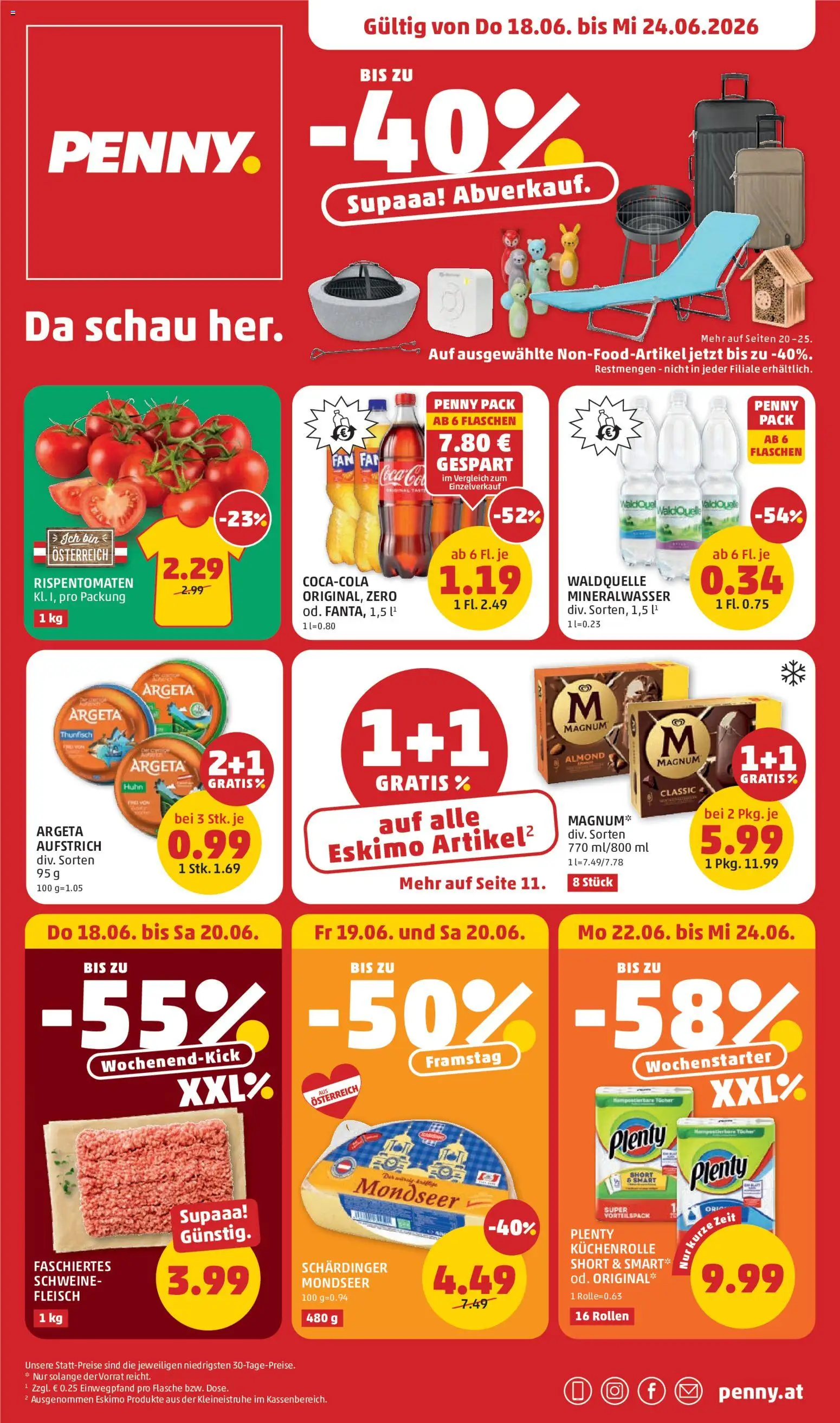 Penny Markt Schmankerl Post gültig ab 18.06.2026 | Seite: 1
