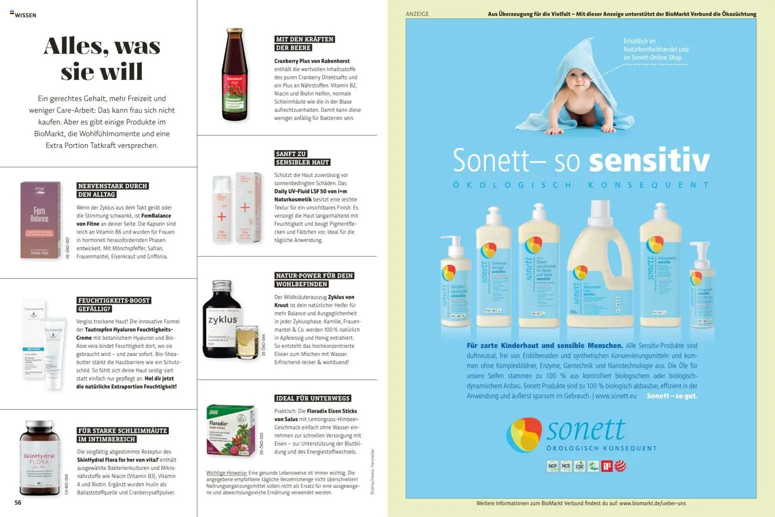 Denns BioMarkt KREO Magazin gültig ab 16.04.2026 | Seite: 29 | Produkte: Mantel, Wasser, Butter, Creme