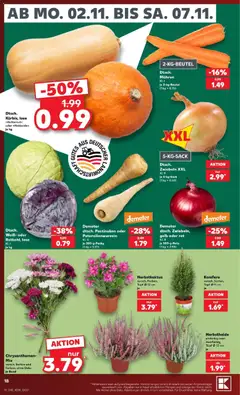 Kaufland Prospekt ab 02.11.2026 gültig | Seite: 18 | Produkte: Mohren, Zwiebeln