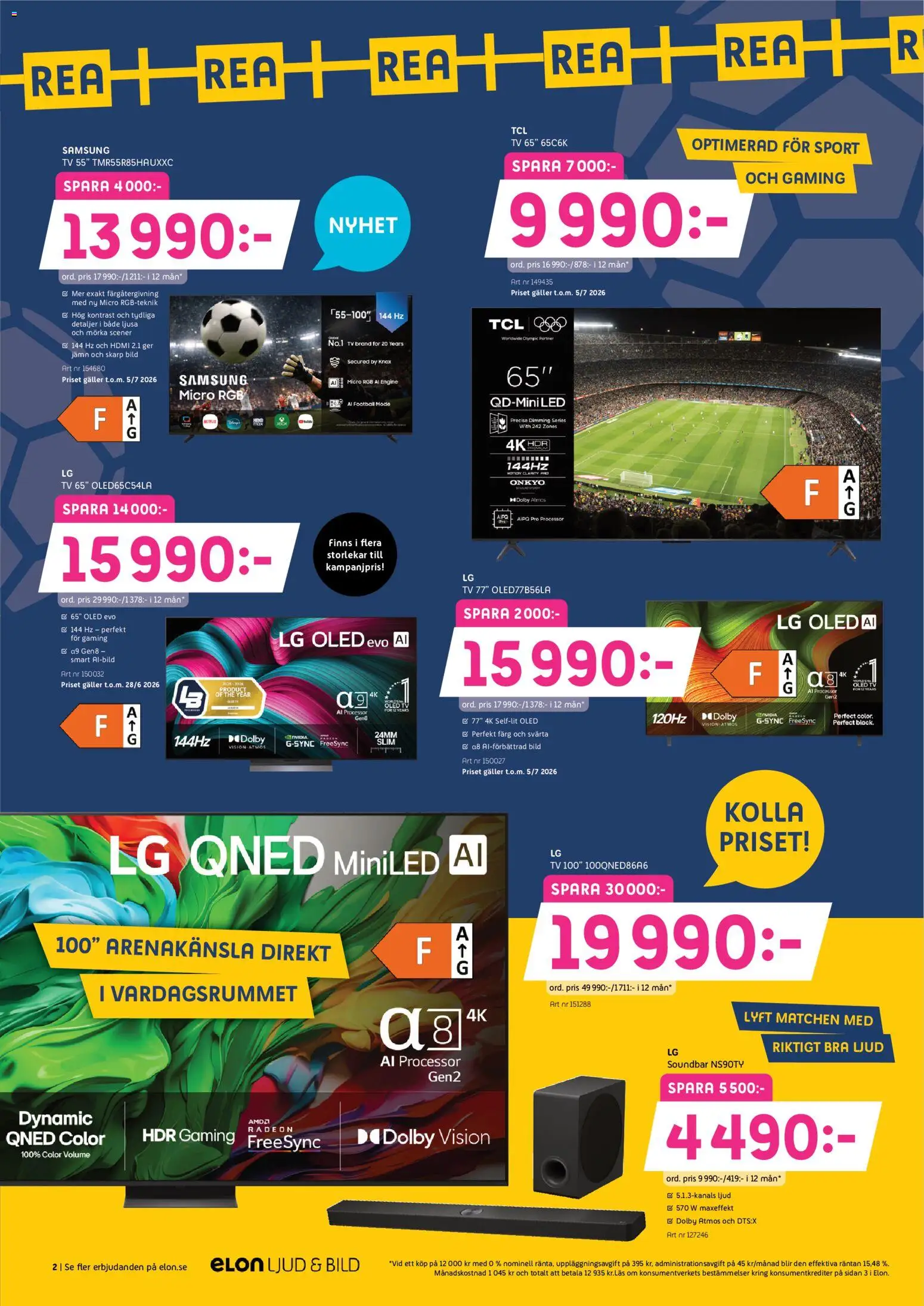 Elon reklamblad aktuell från 22/06/2026 | Sida: 7 | Produkter: Galler, Tv