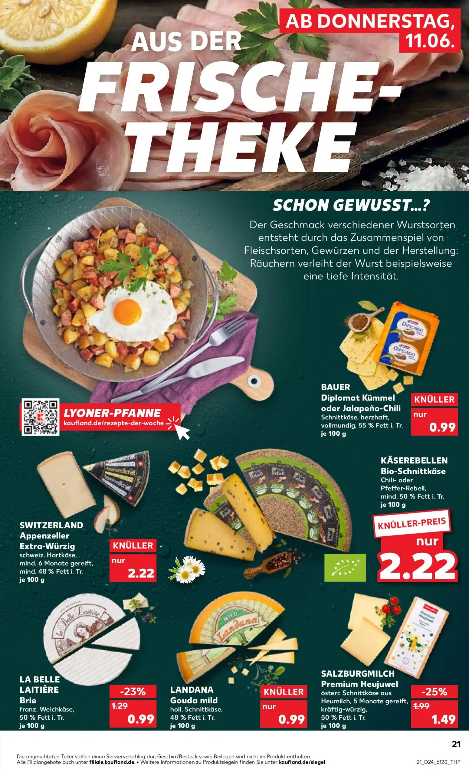 Kaufland Prospekt Bremen – gültig ab 11.06.2026 | Seite: 21 | Produkte: Theke, Gouda, Kartoffeln, Wurst