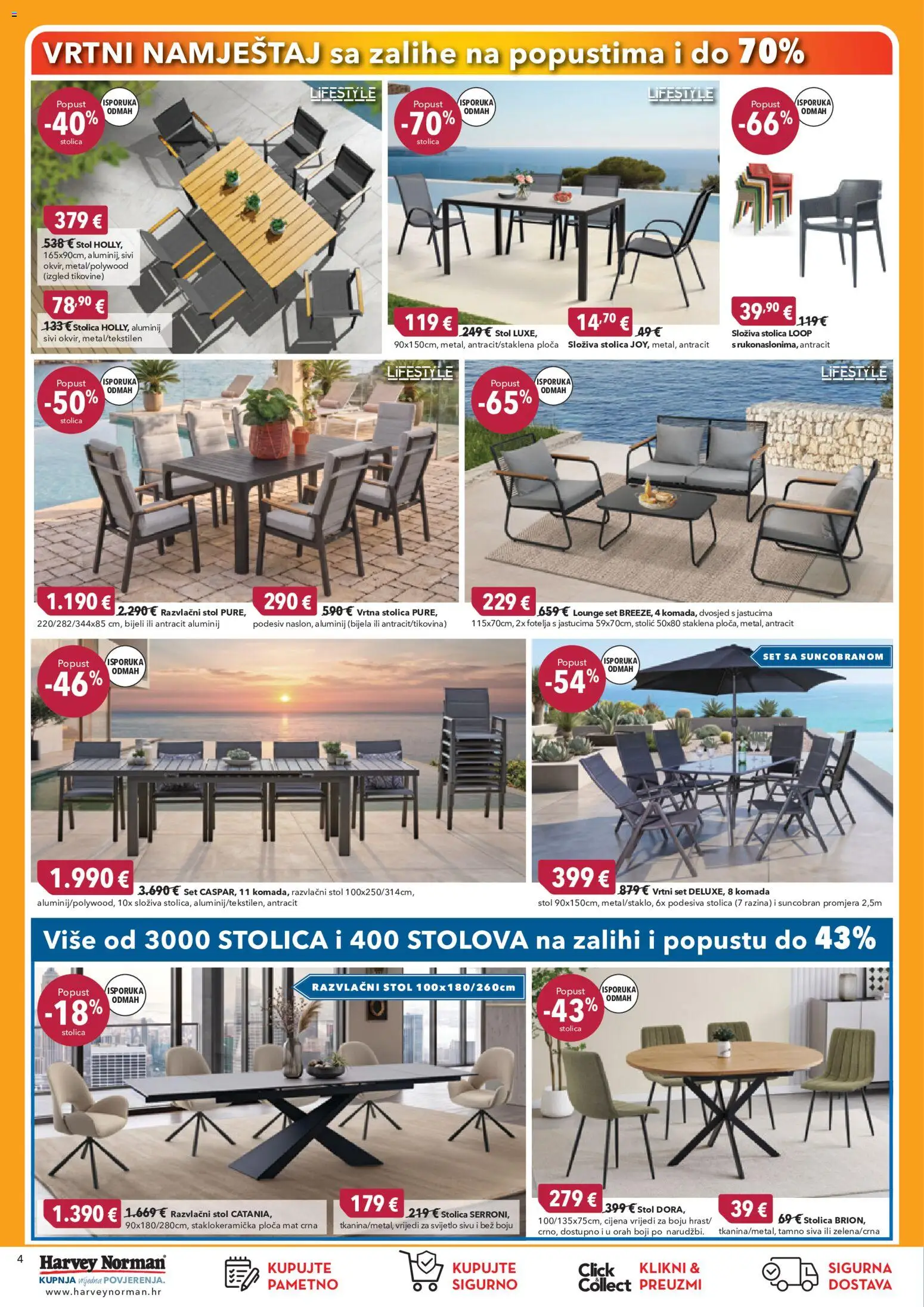 Harvey Norman katalog | vrijedi od 09.09.2026 | Stranica: 4 | Proizvodi: Vrtni set, Fotelja, Stolica, Orah