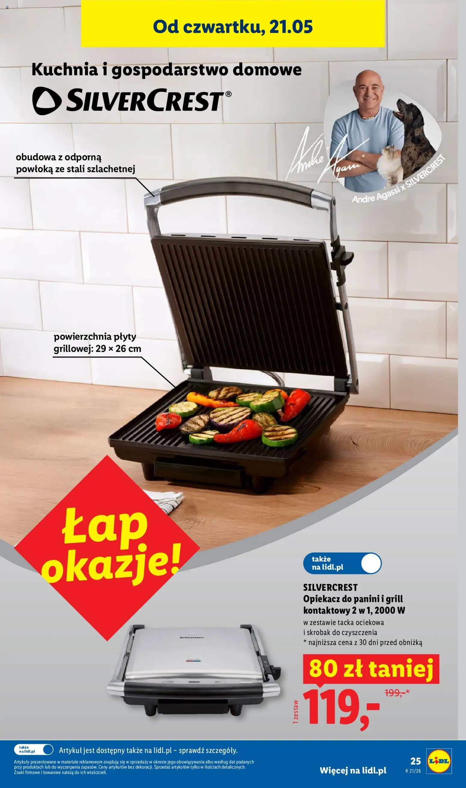 Lidl Katalog od 18.05.2026 | Strona: 29 | Produkty: Grill, Opiekacz, Plyty, Panini